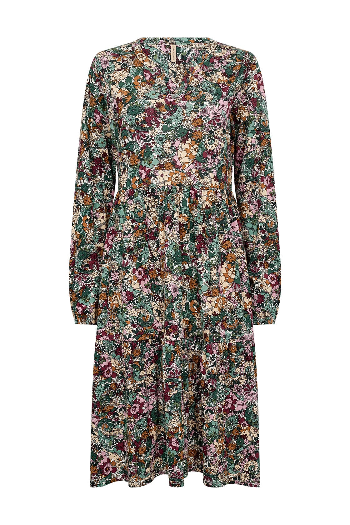 Soya Concept Felicity Dress - Shady Green Combi