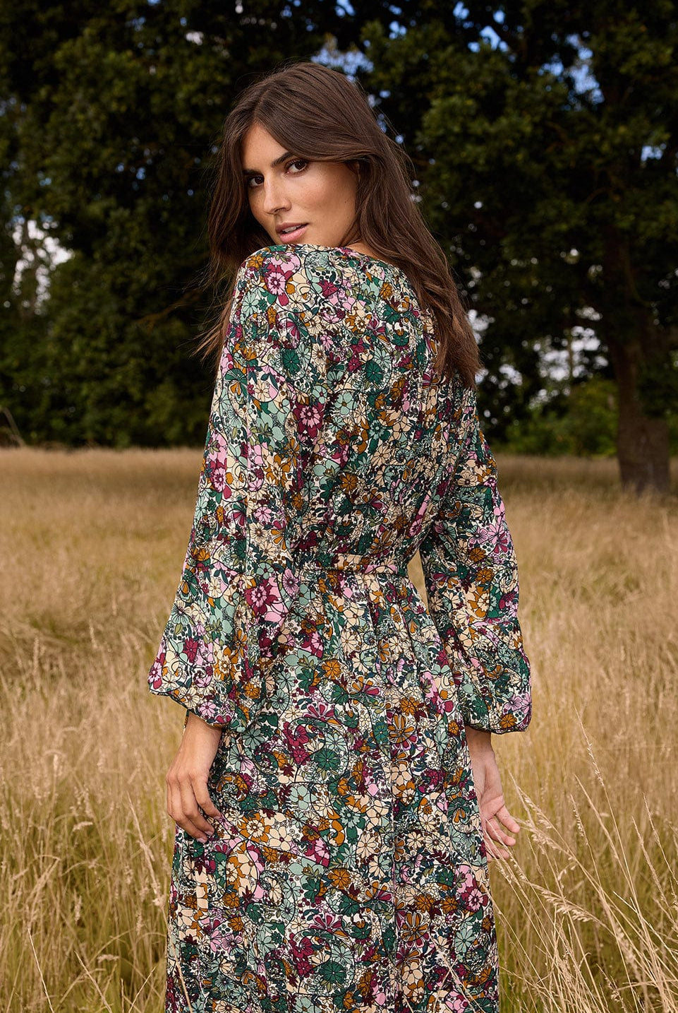 Soya Concept Felicity Dress - Shady Green Combi