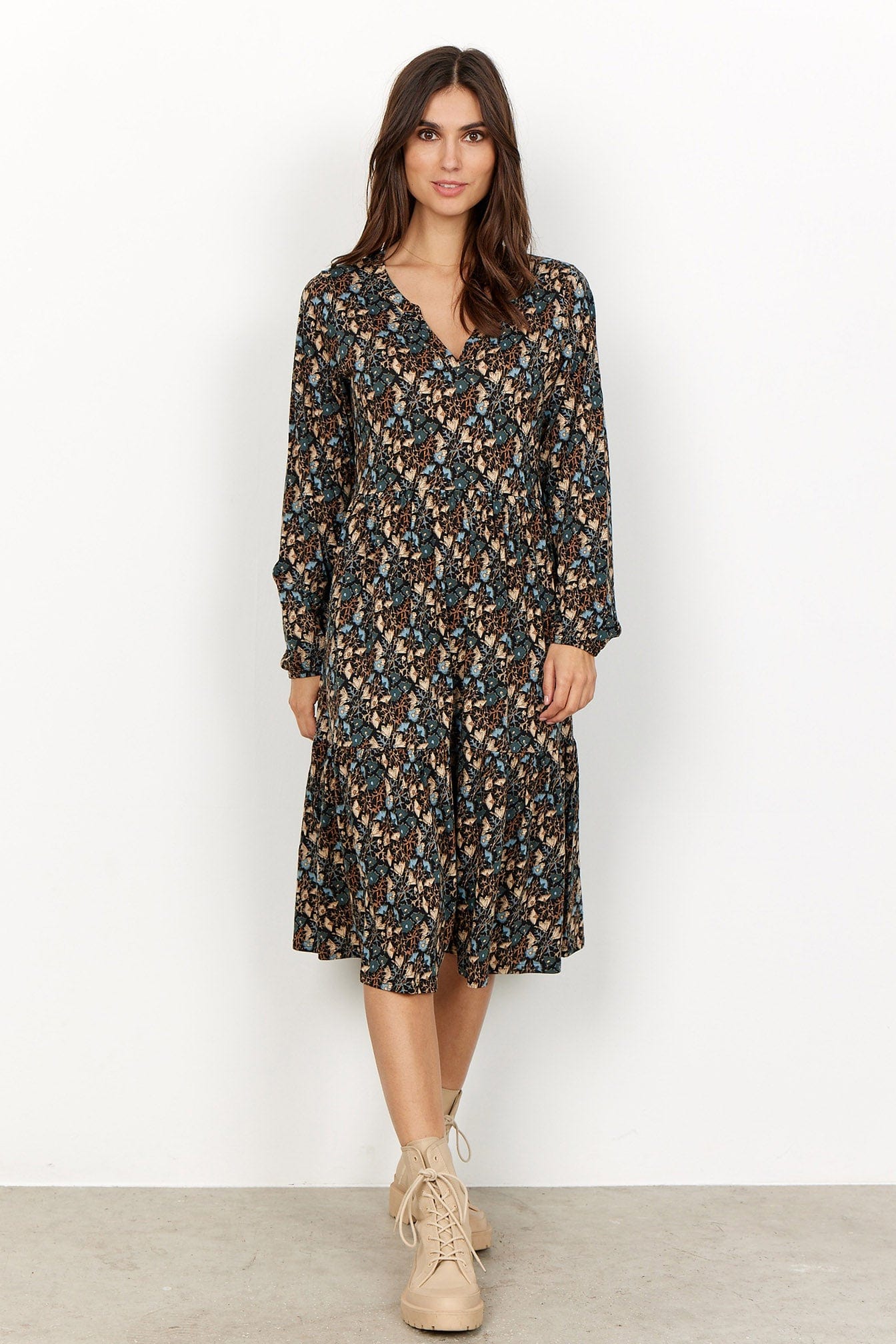 Soya Concept Felicity Dress - Slate Combi