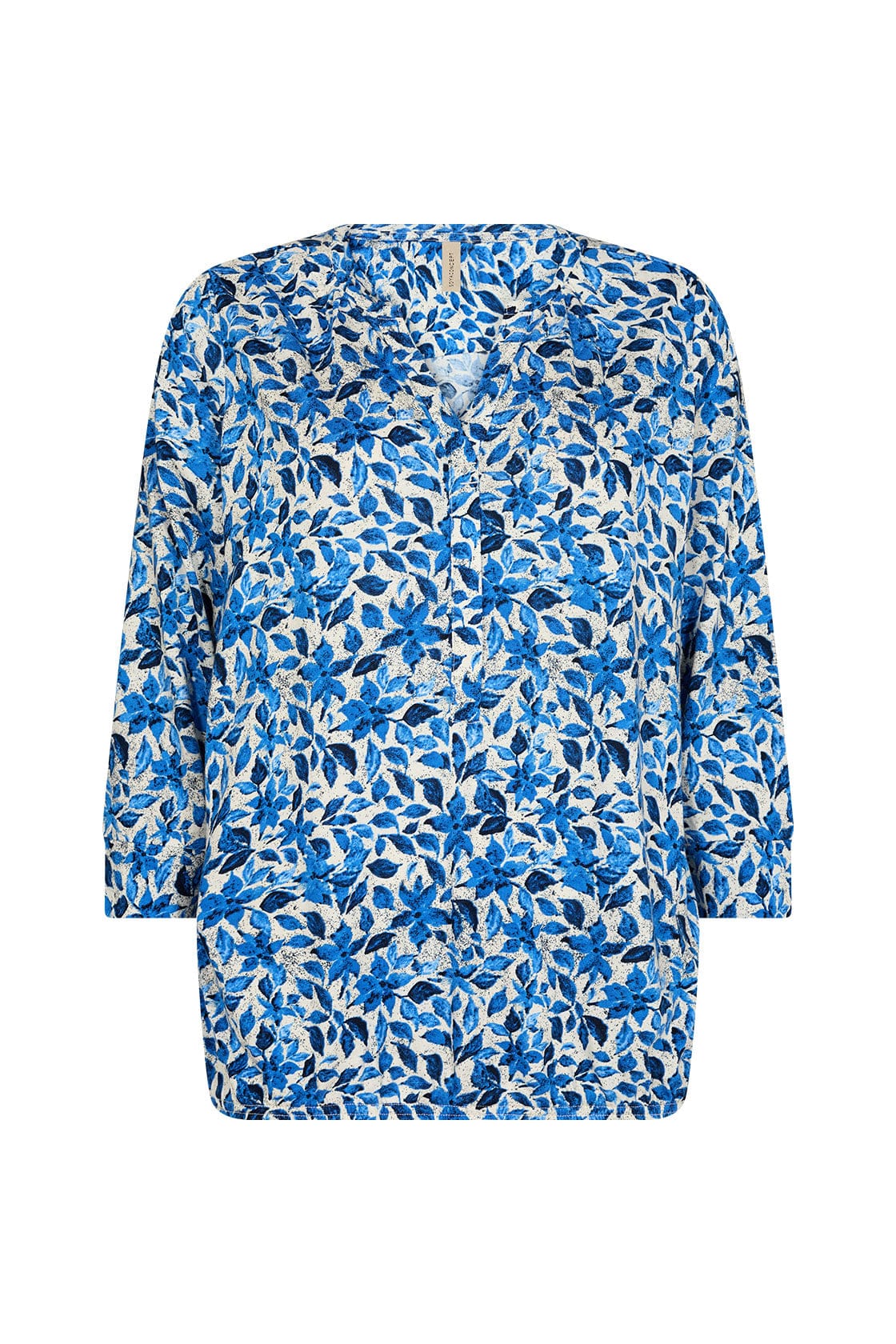 Soya Concept Felicity Floral Printed Blouse - Bright Blue Combi