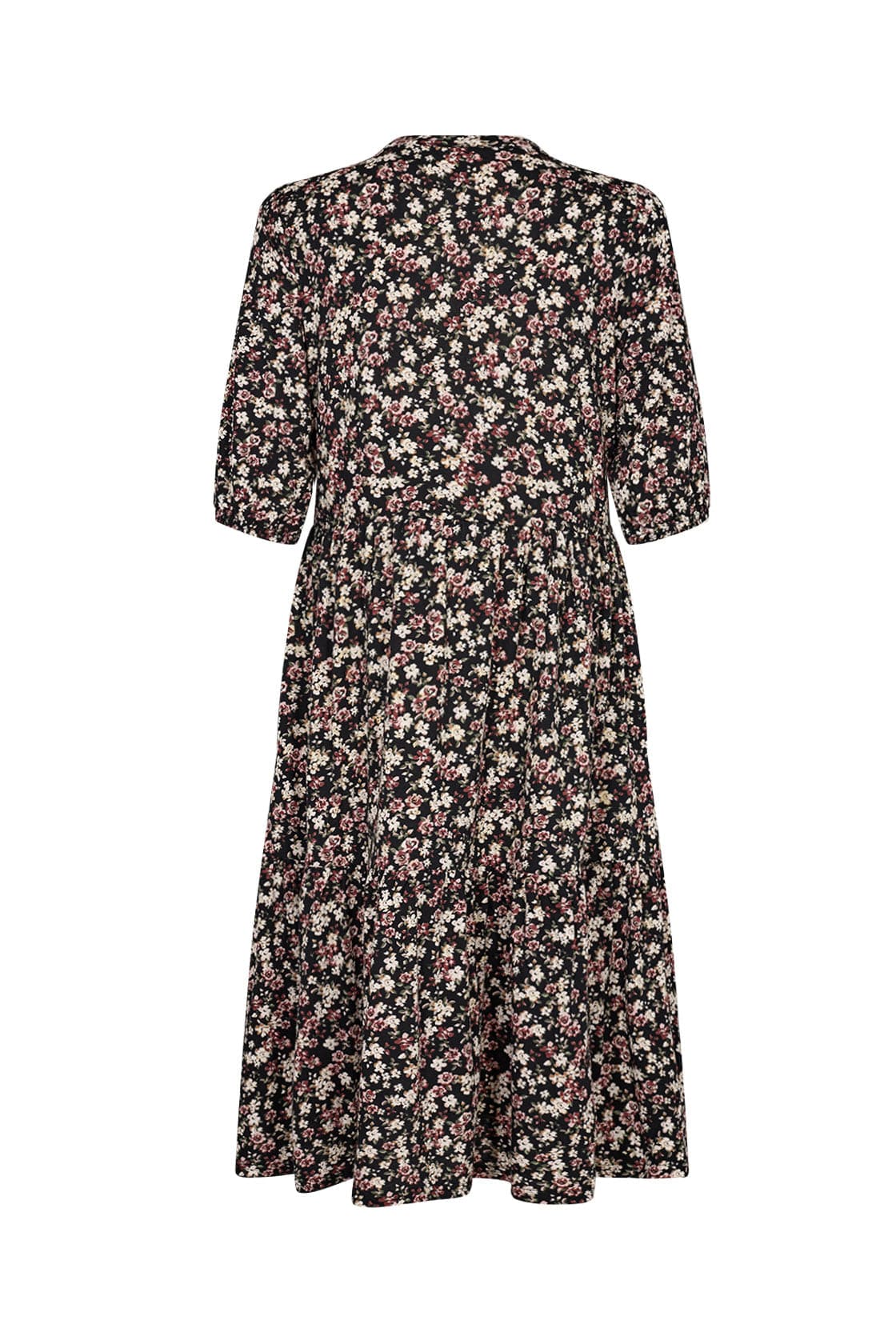 Soya Concept Felicity Knee Length Dress - Wine Combi