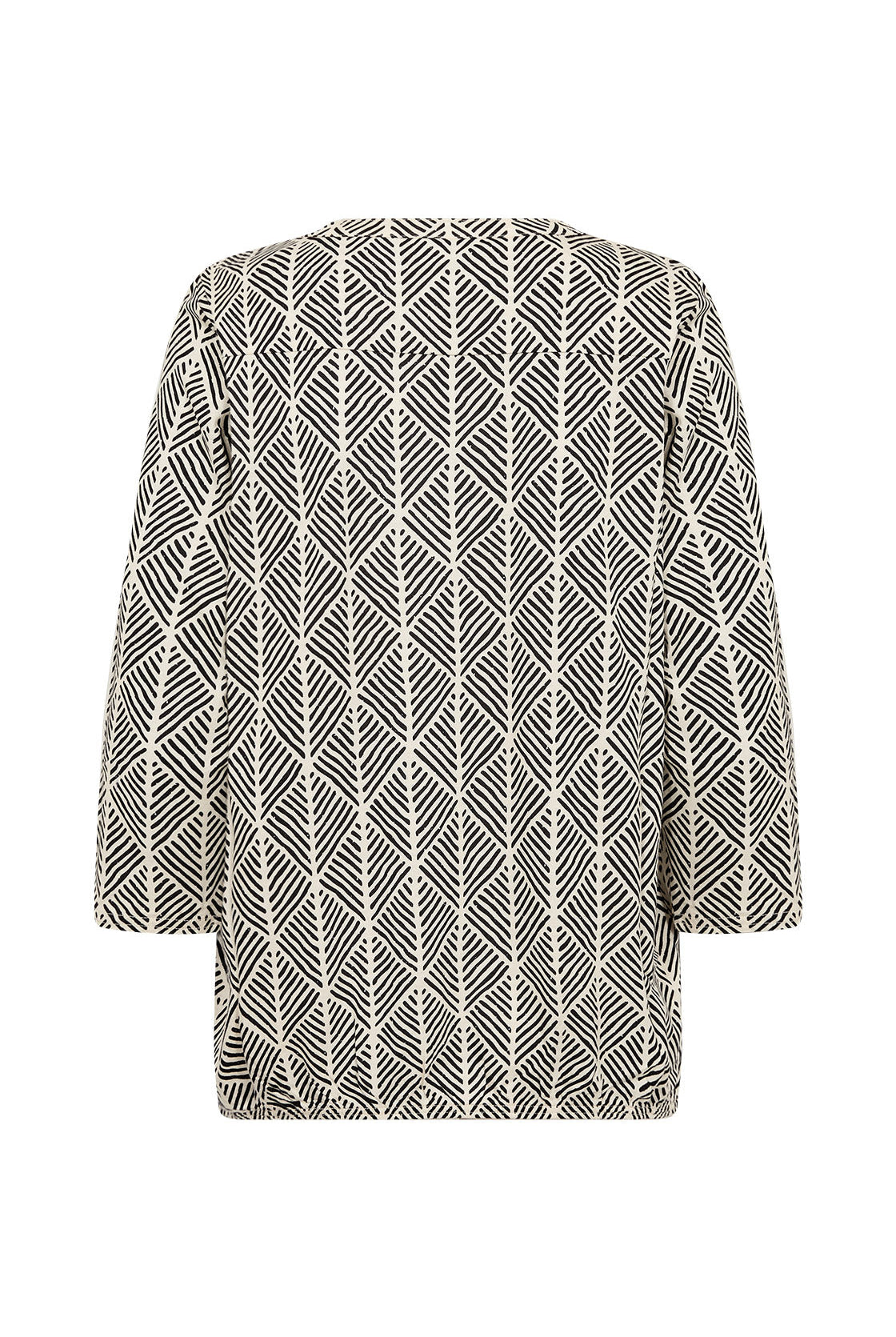 Soya Concept Felicity Printed Jersey Top - Black Combi