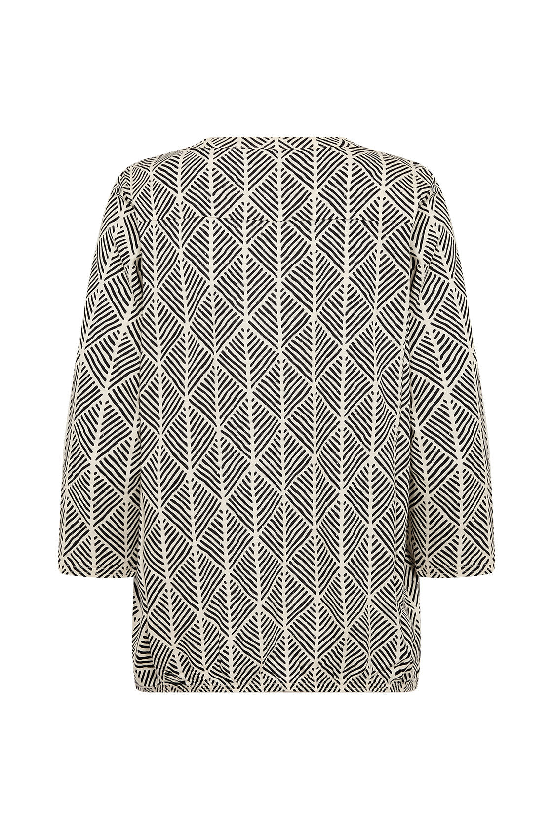 Soya Concept Felicity Printed Jersey Top - Black Combi