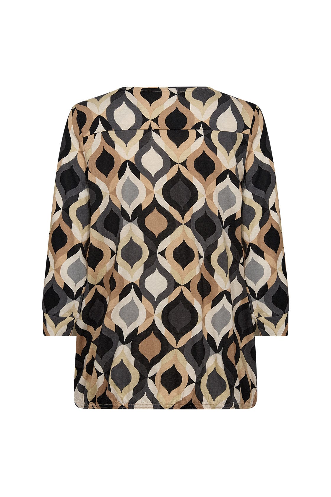 Soya Concept Felicity Printed Jersey Top - Black Combi