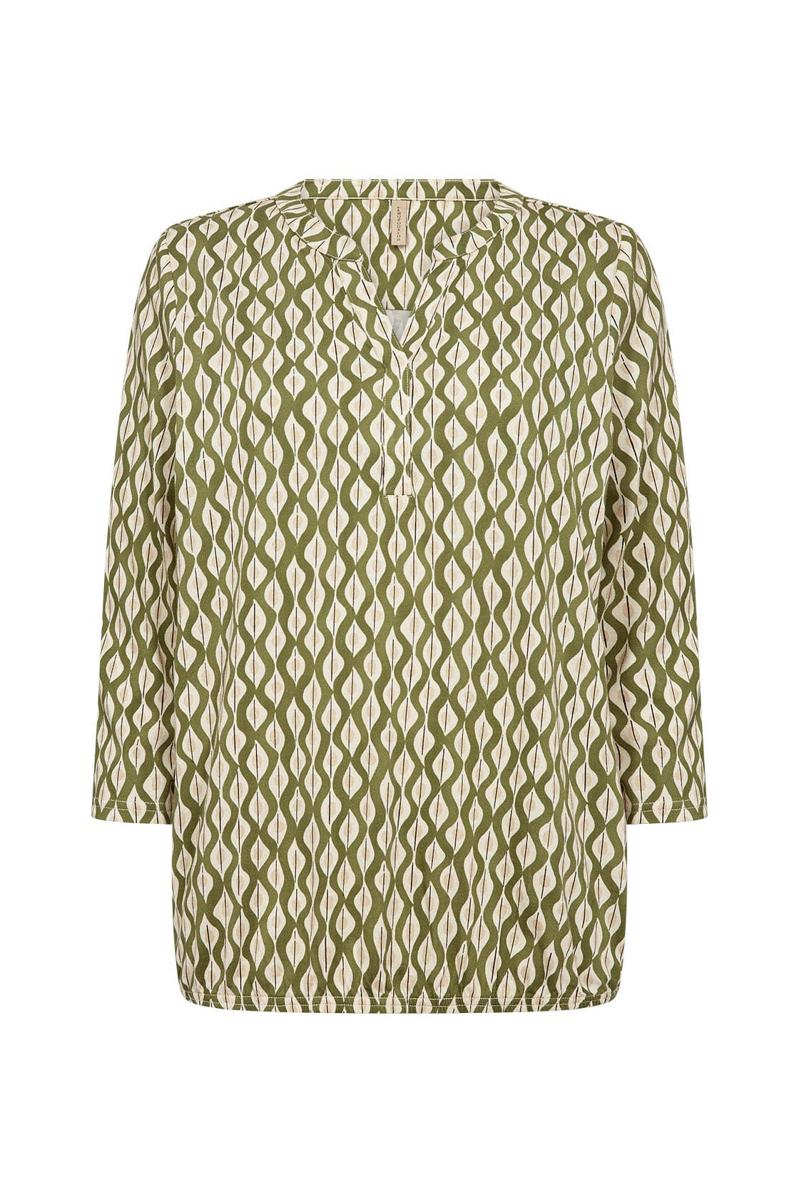 Soya Concept Felicity Printed Jersey Top - Calliste Green Combi