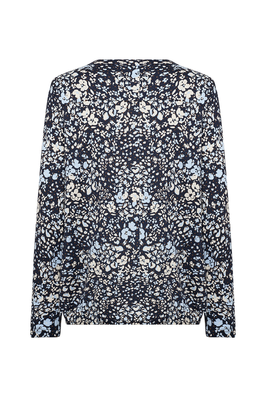 Soya Concept Felicity Printed Jersey Top - Navy Combi