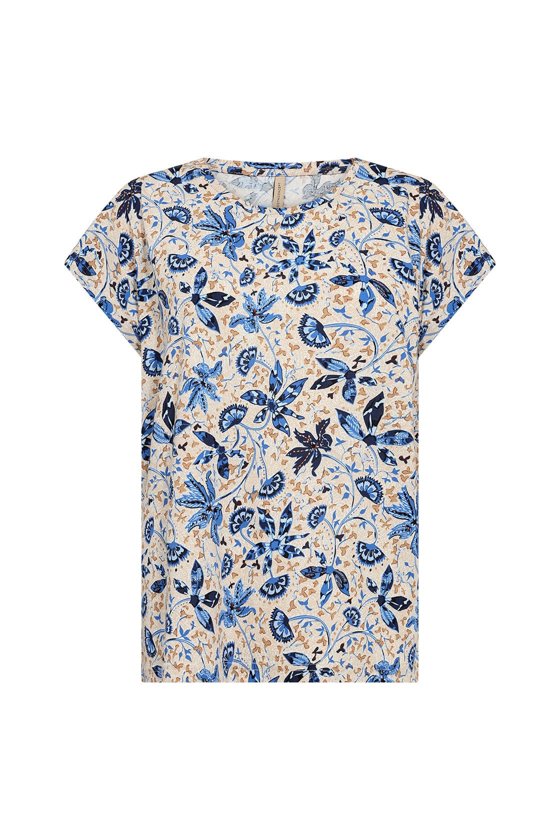 Soya Concept Felicity Printed T-Shirt - Air Blue Combi