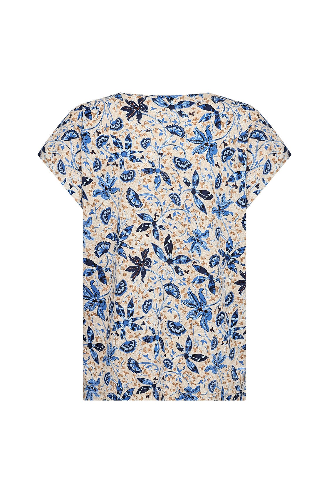 Soya Concept Felicity Printed T-Shirt - Air Blue Combi