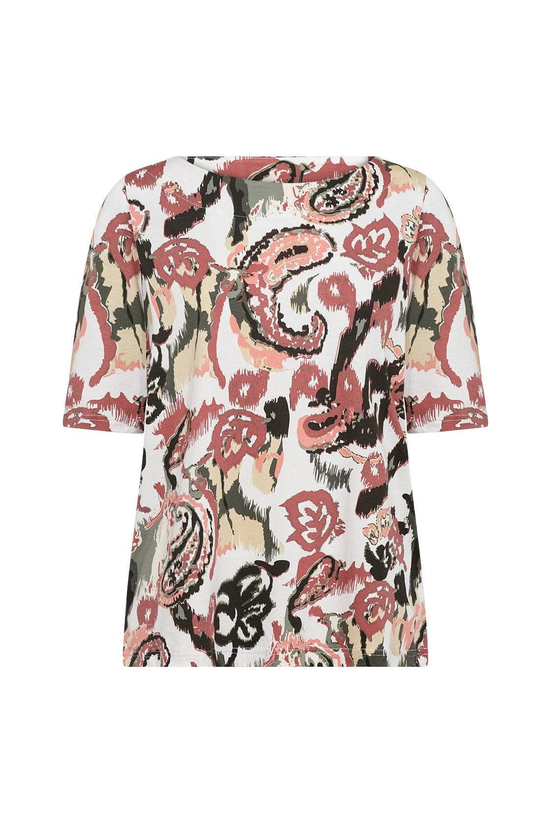 Soya Concept Felicity Printed T-Shirt - Peach Pink Combi