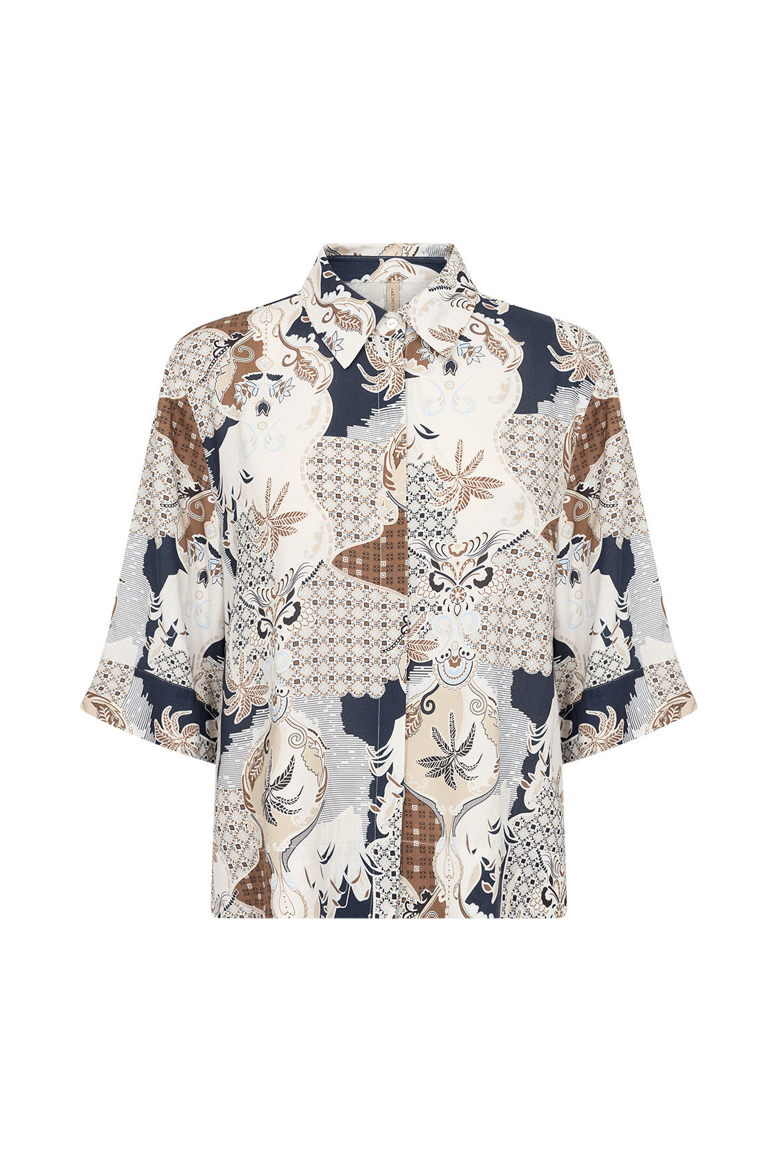 Soya Concept Fenna Shirt - Toffee Combi