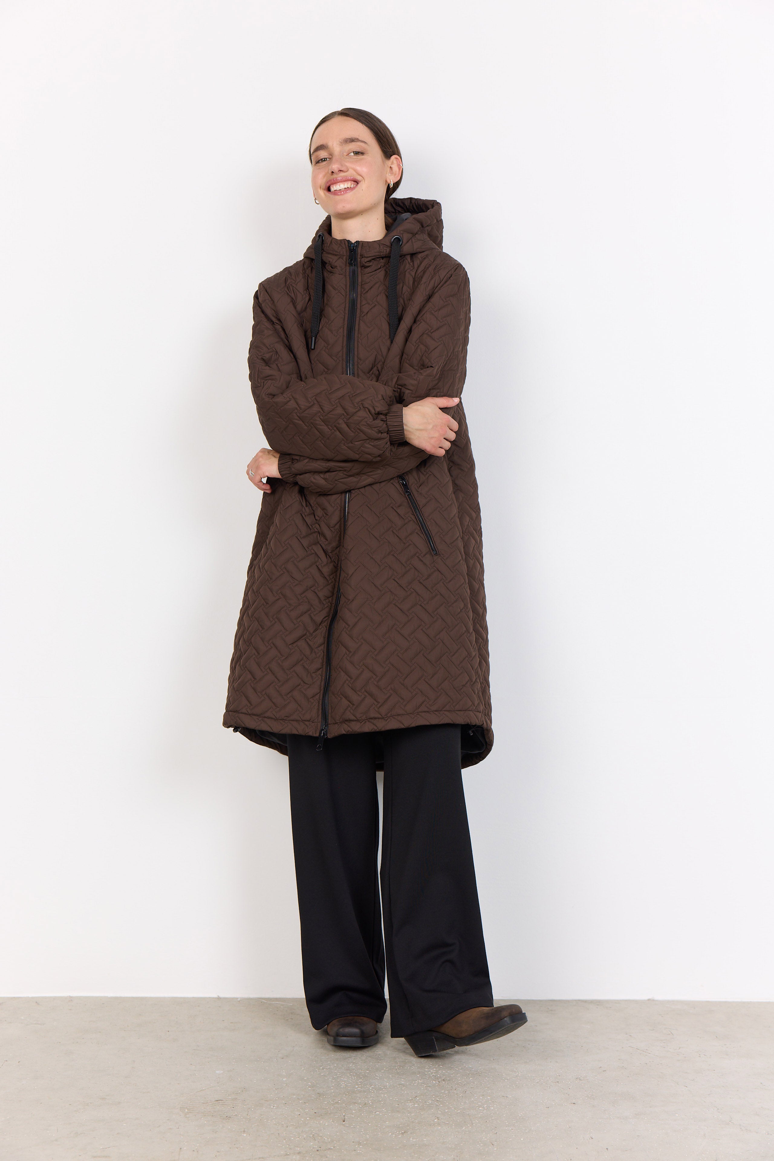 Soya Concept Fenya Quilted Jacket - Hot Fudge