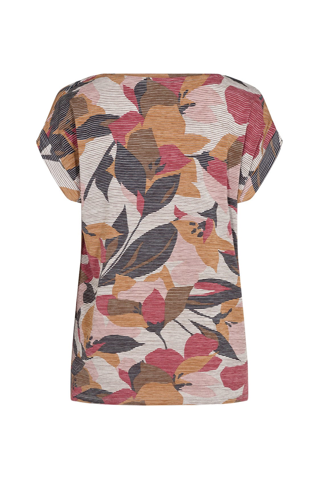 Soya Concept Galina Printed T-Shirt - Berry Combi