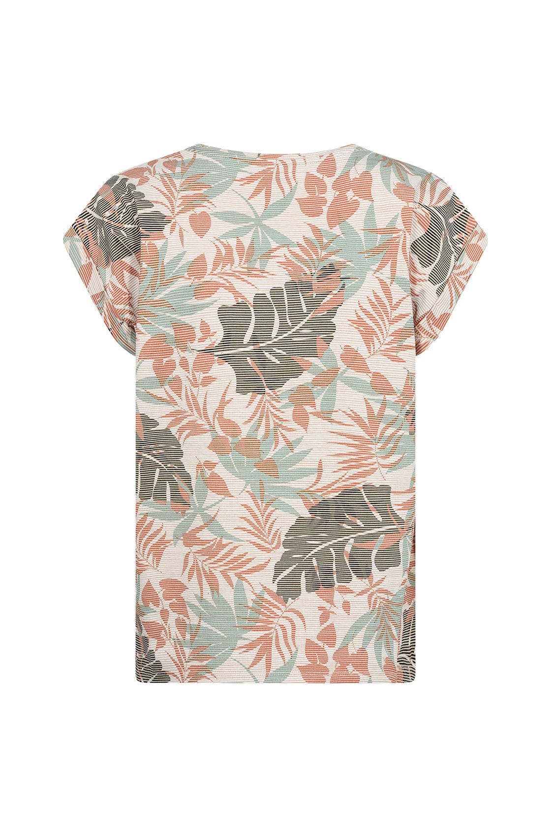 Soya Concept Galina Printed T-Shirt - Papaya Combi