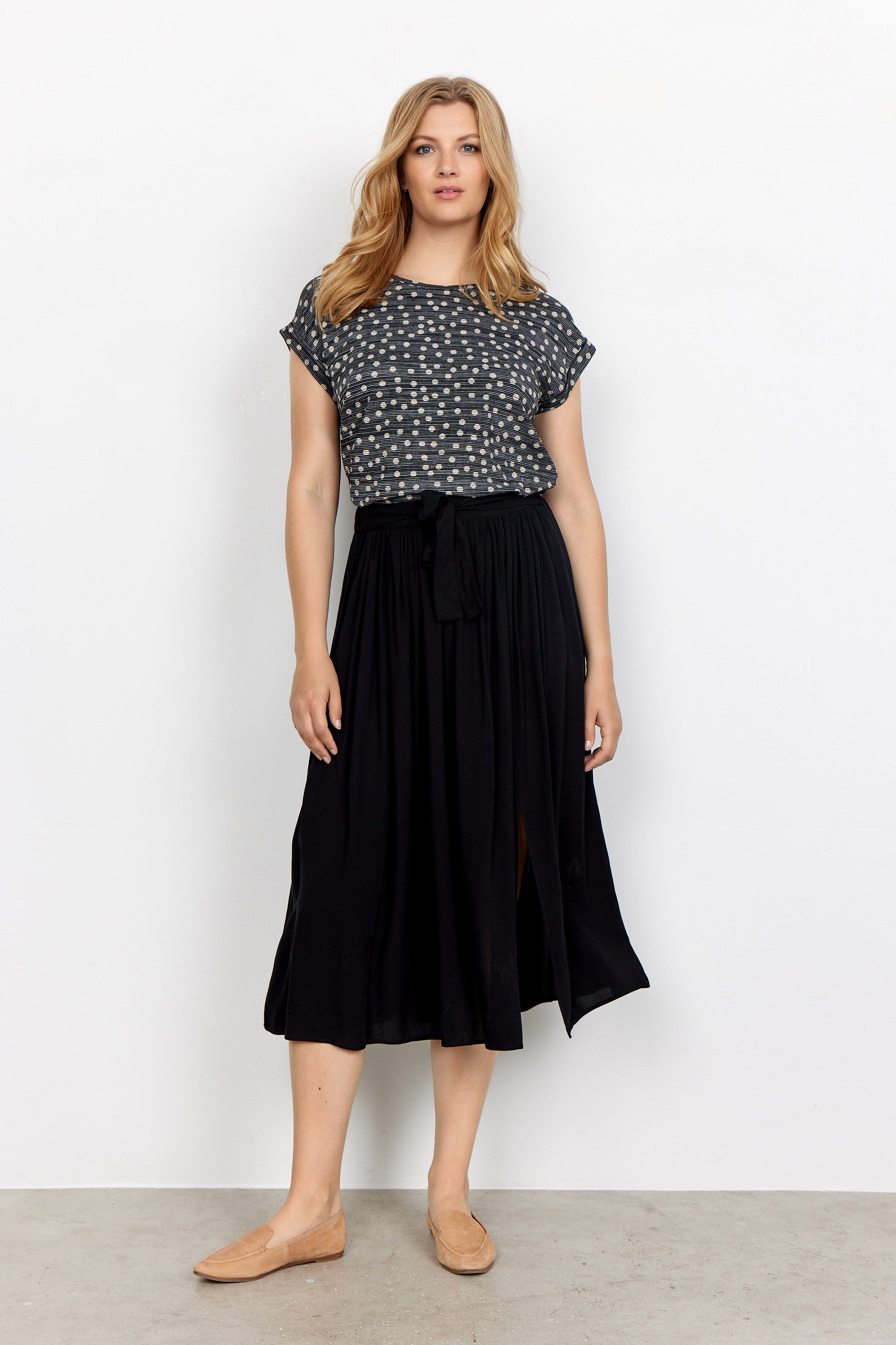 Soya Concept Galina T-Shirt - Black Combi