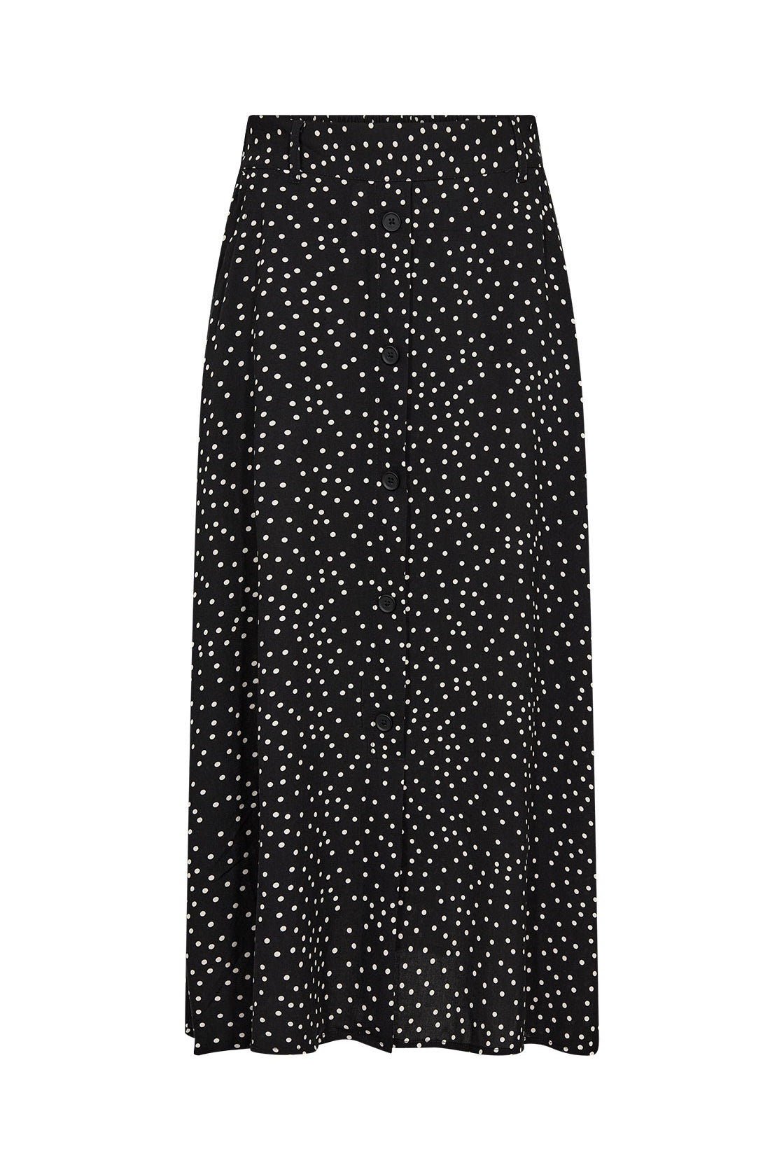 Soya Concept Gilda Polka Dot Midi Skirt - Black Combi