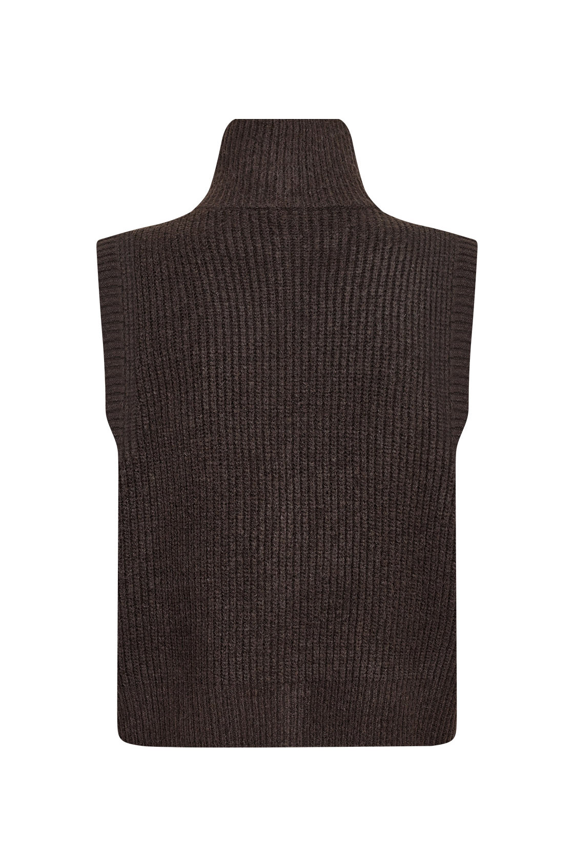 Soya Concept Gith Sleeveless Waistcoat - Chocolate Plum Melange