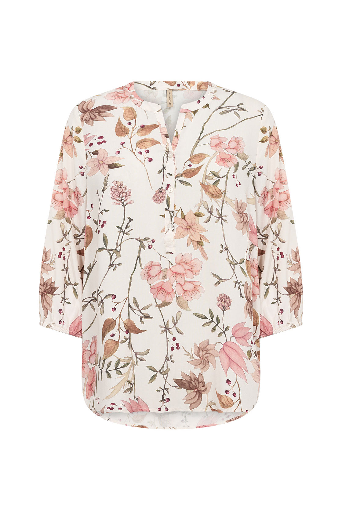 Soya Concept Grace Floral Blouse - Cream Combi