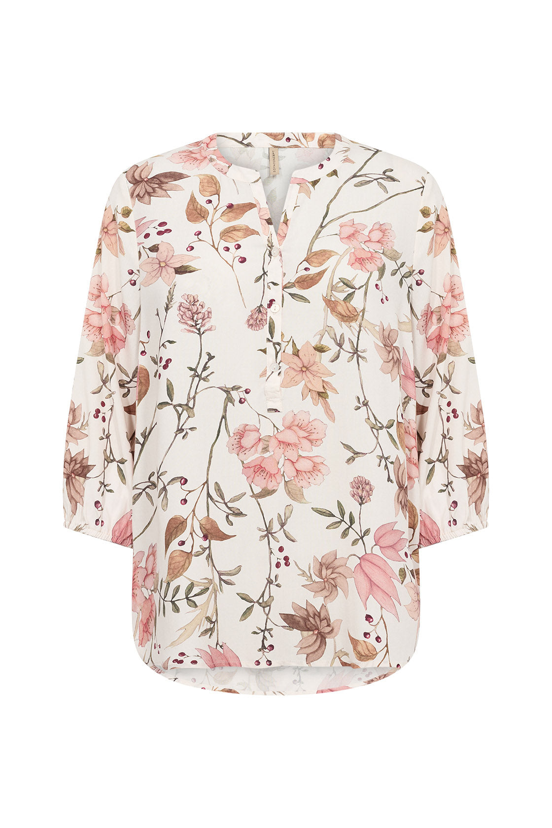 Soya Concept Grace Floral Blouse - Cream Combi