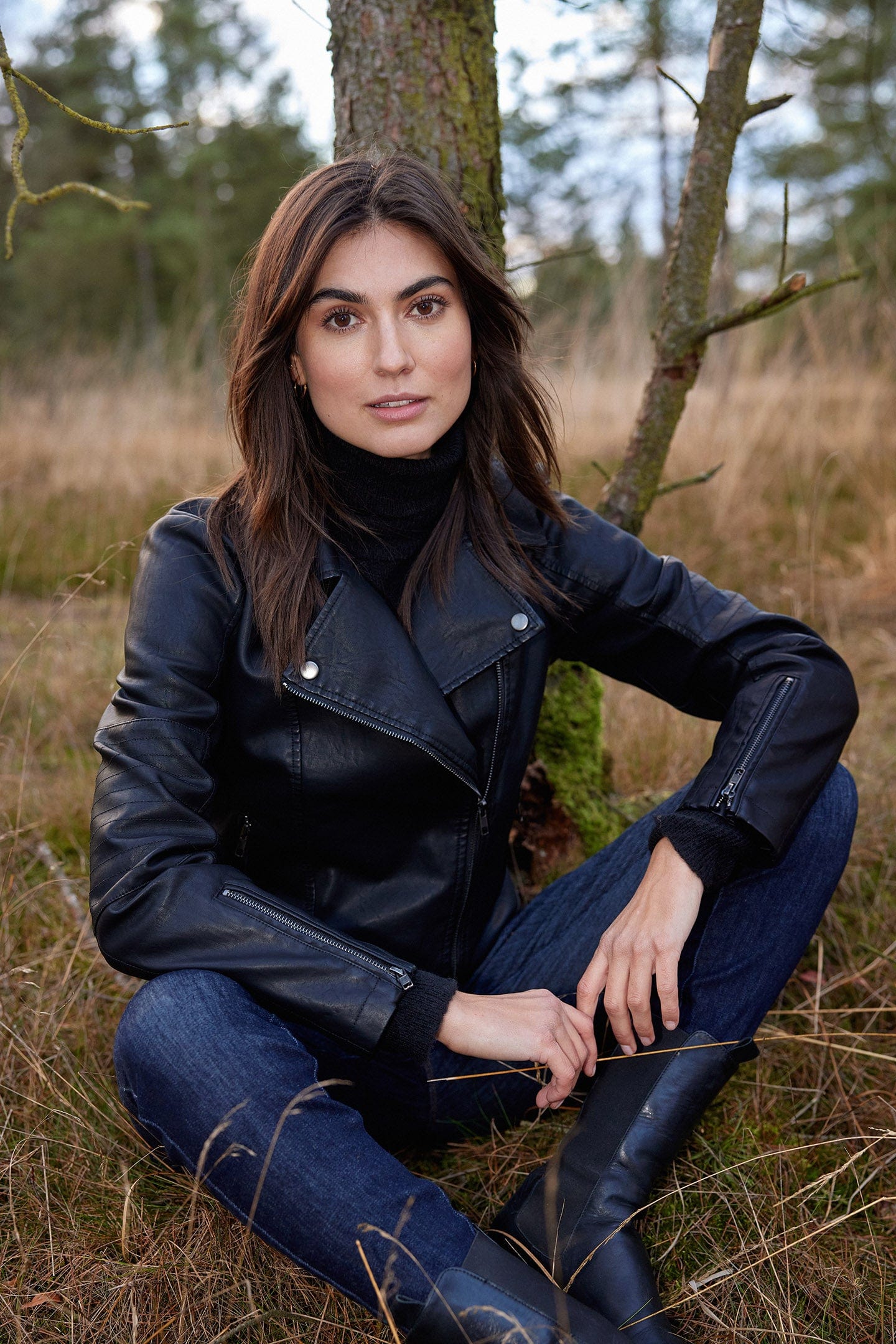 Soya Concept Gunilla Faux Leather Jacket - Black