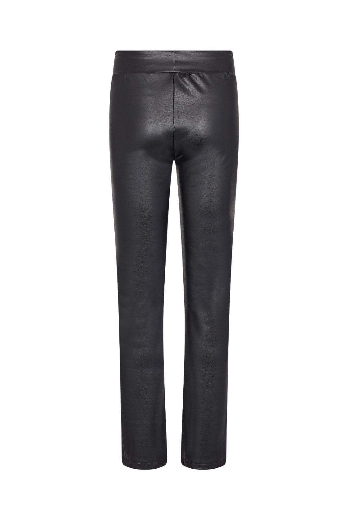 Soya Concept Haida Leather Look Trousers - Black