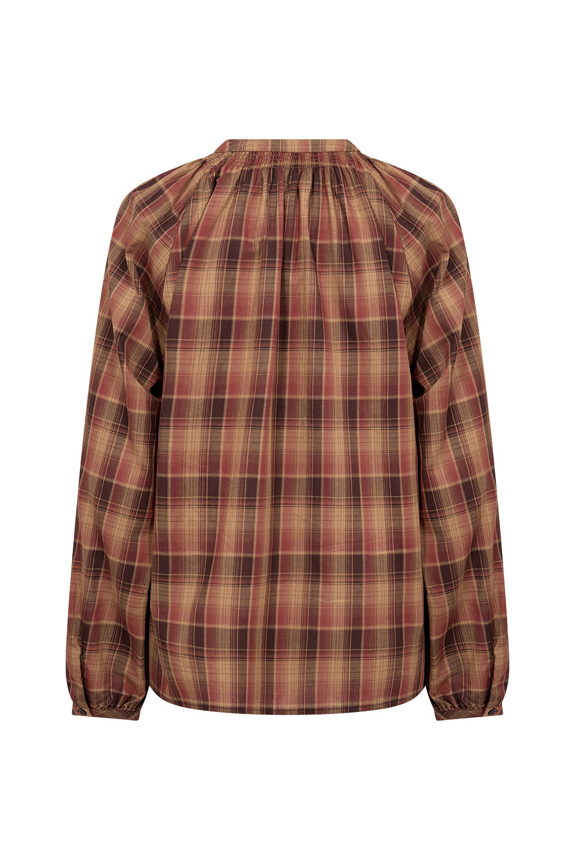 Soya Concept Halema Organic Cotton Shirt - Madder Brown Combi