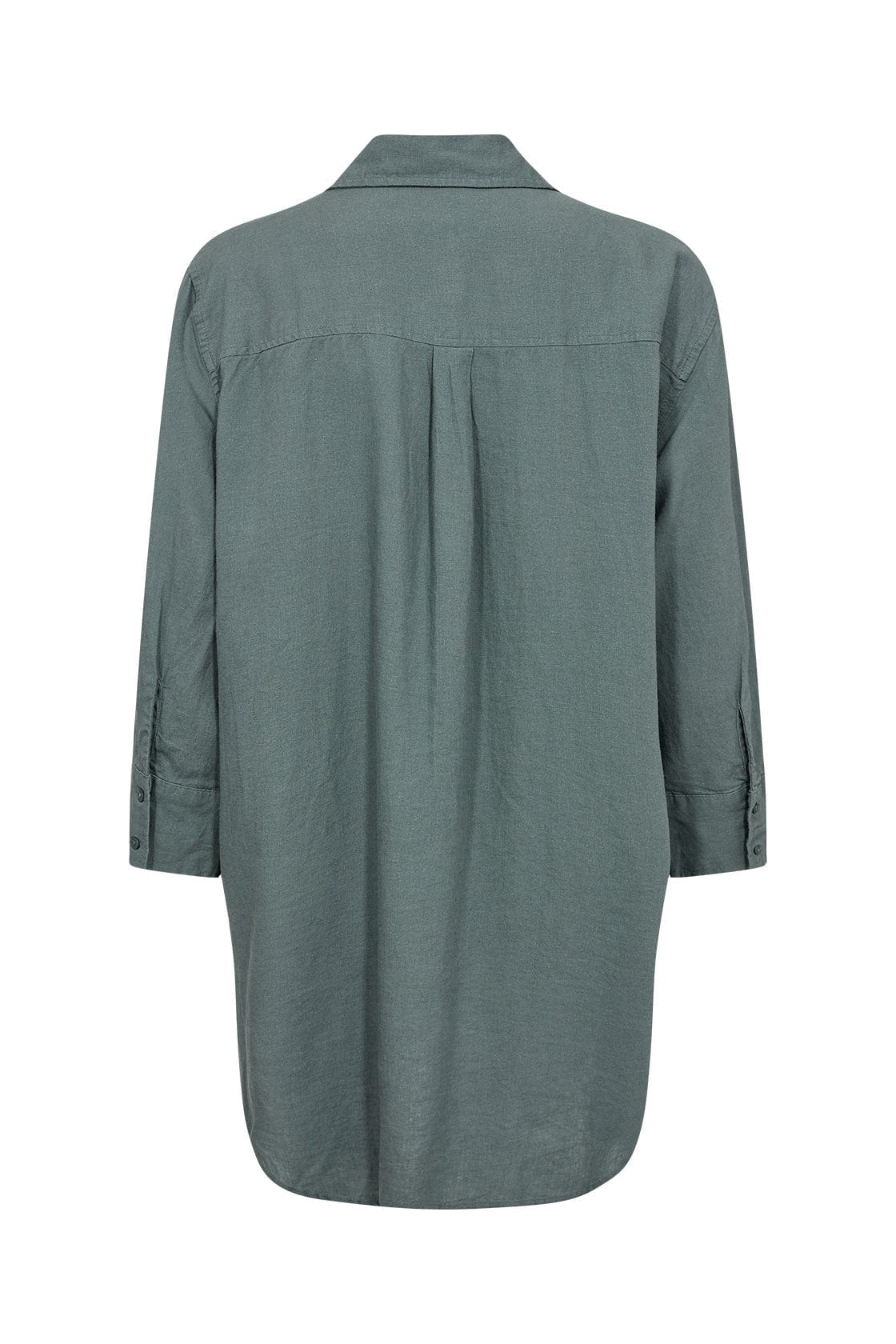 Soya Concept Ina Linen Blend Shirt - Shadow Green