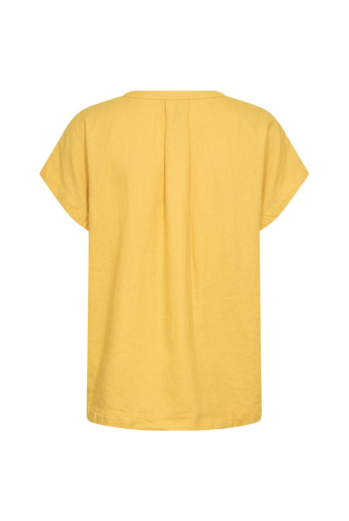 Soya Concept Ina Linen Blend T-Shirt - Golden Yellow