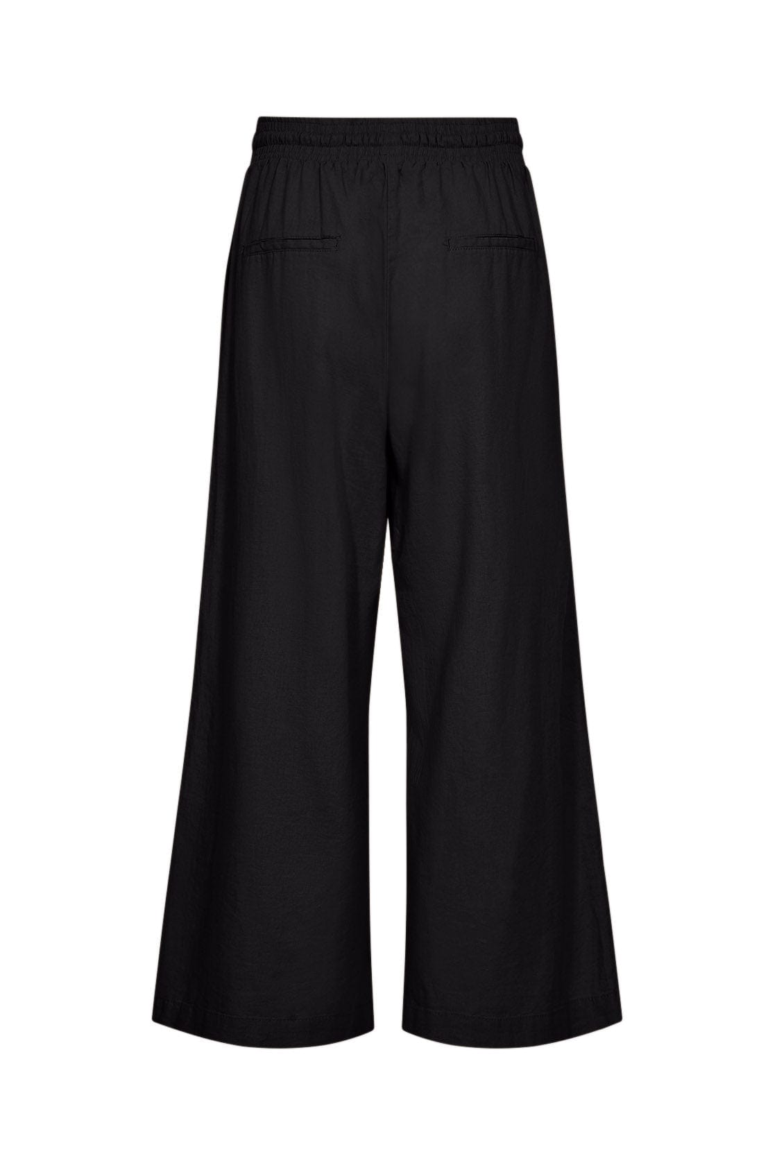 Soya Concept Ina Linen Blend Trousers - Black