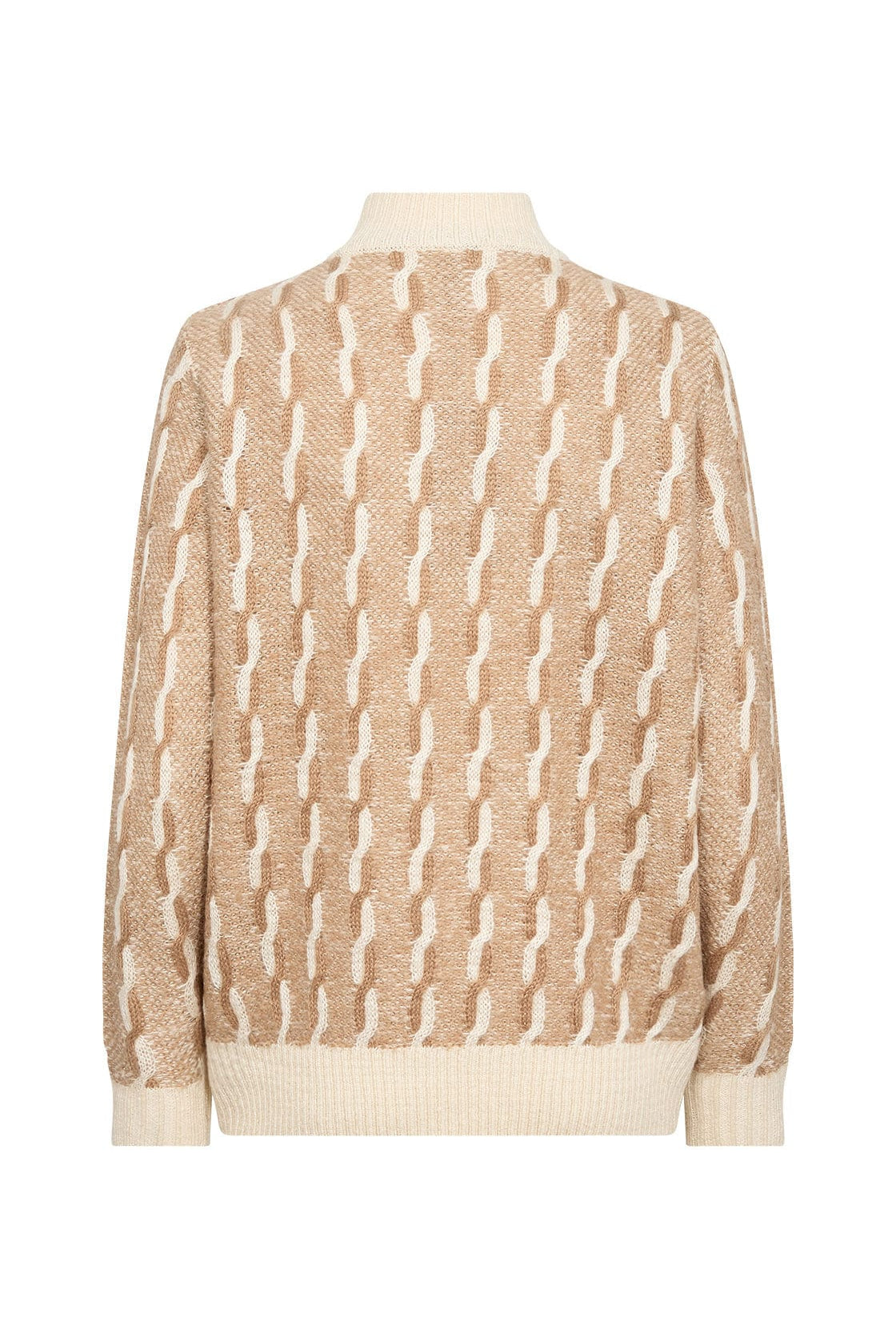 Soya Concept Ingun 1 Knitted Jumper - Desert Brown Combi