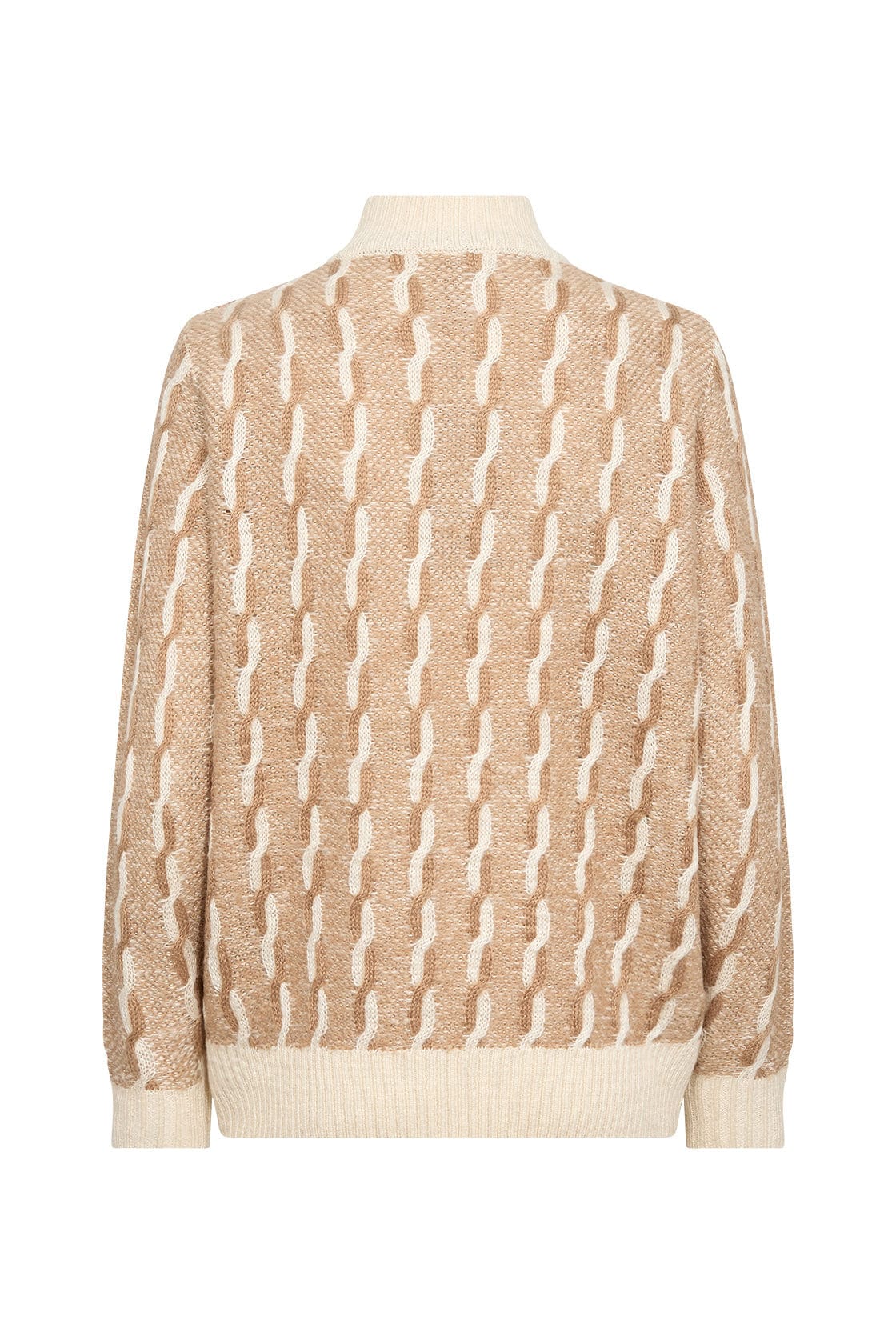 Soya Concept Ingun 1 Knitted Jumper - Desert Brown Combi