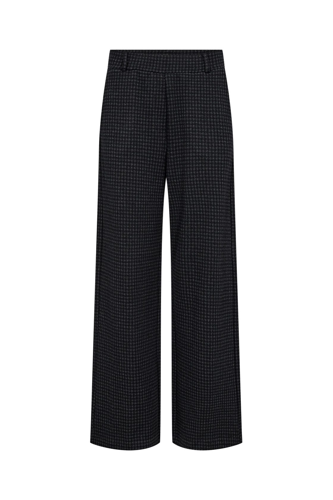 Soya Concept Isobel Dogtooth Jersey Trousers - Black Combi