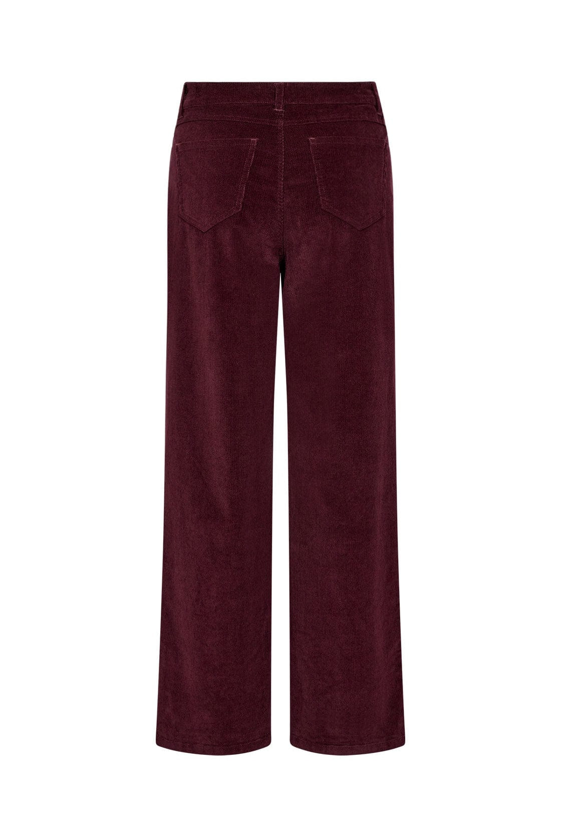 Soya Concept Ivalou Straight Leg Needlecord Trousers - Wine