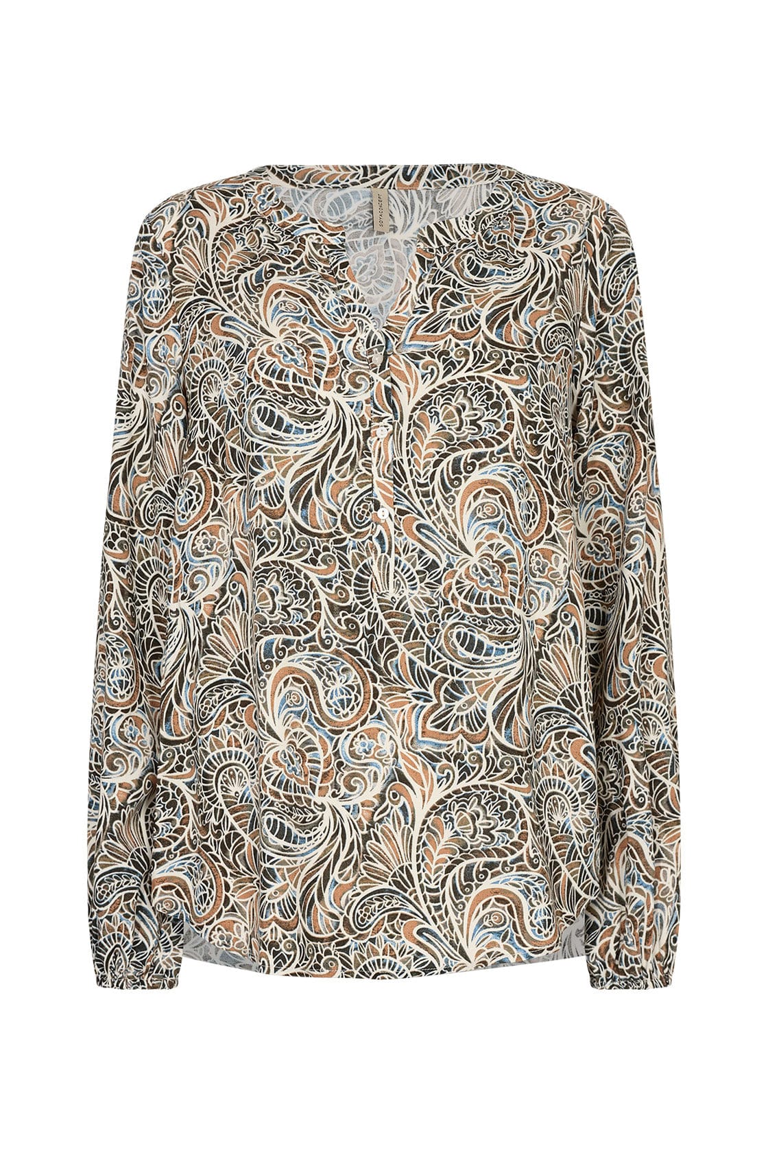 Soya Concept Jasmin Shirt - Moss Green Combi