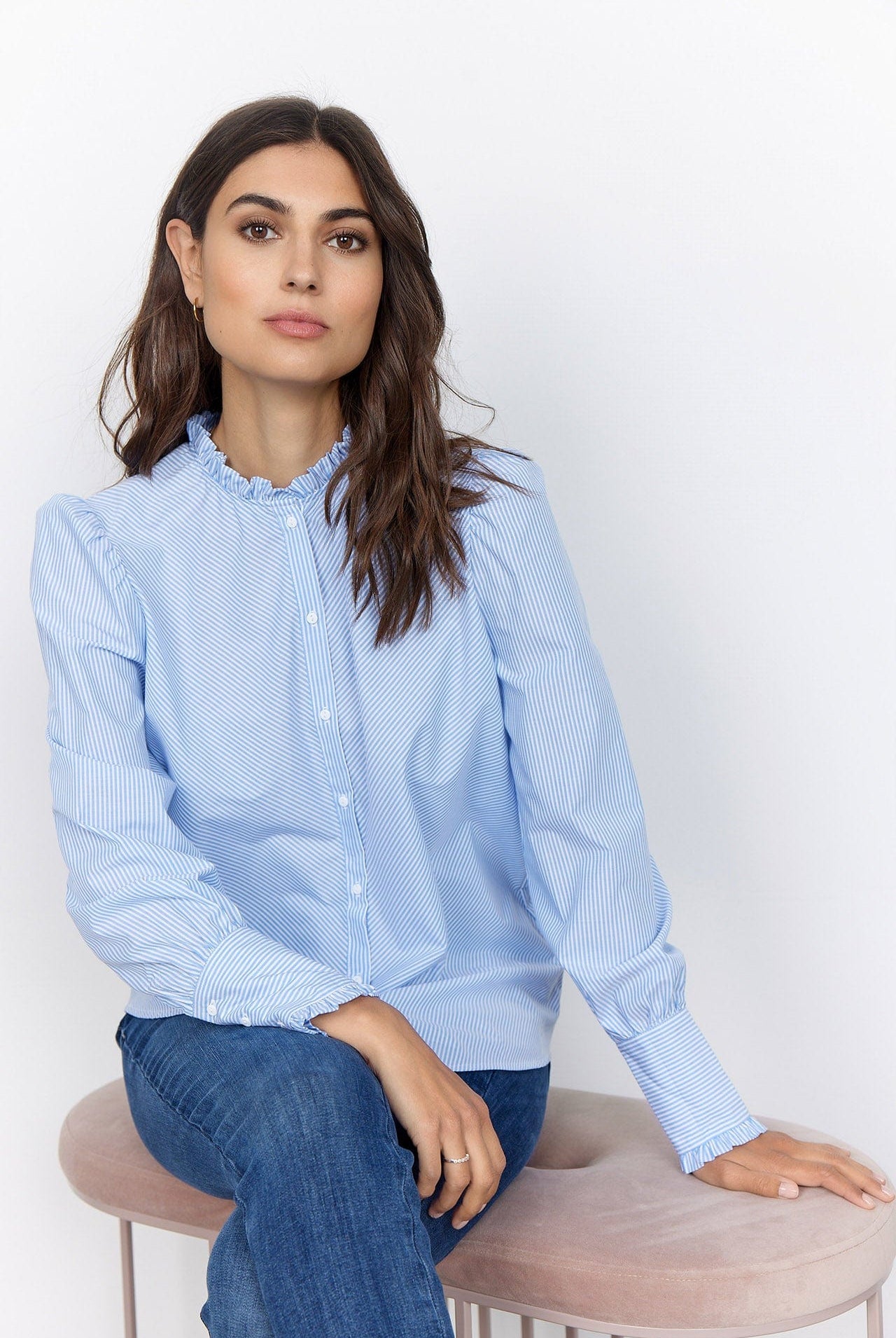 Soya Concept Jessika Shirt - Bright Blue Combi