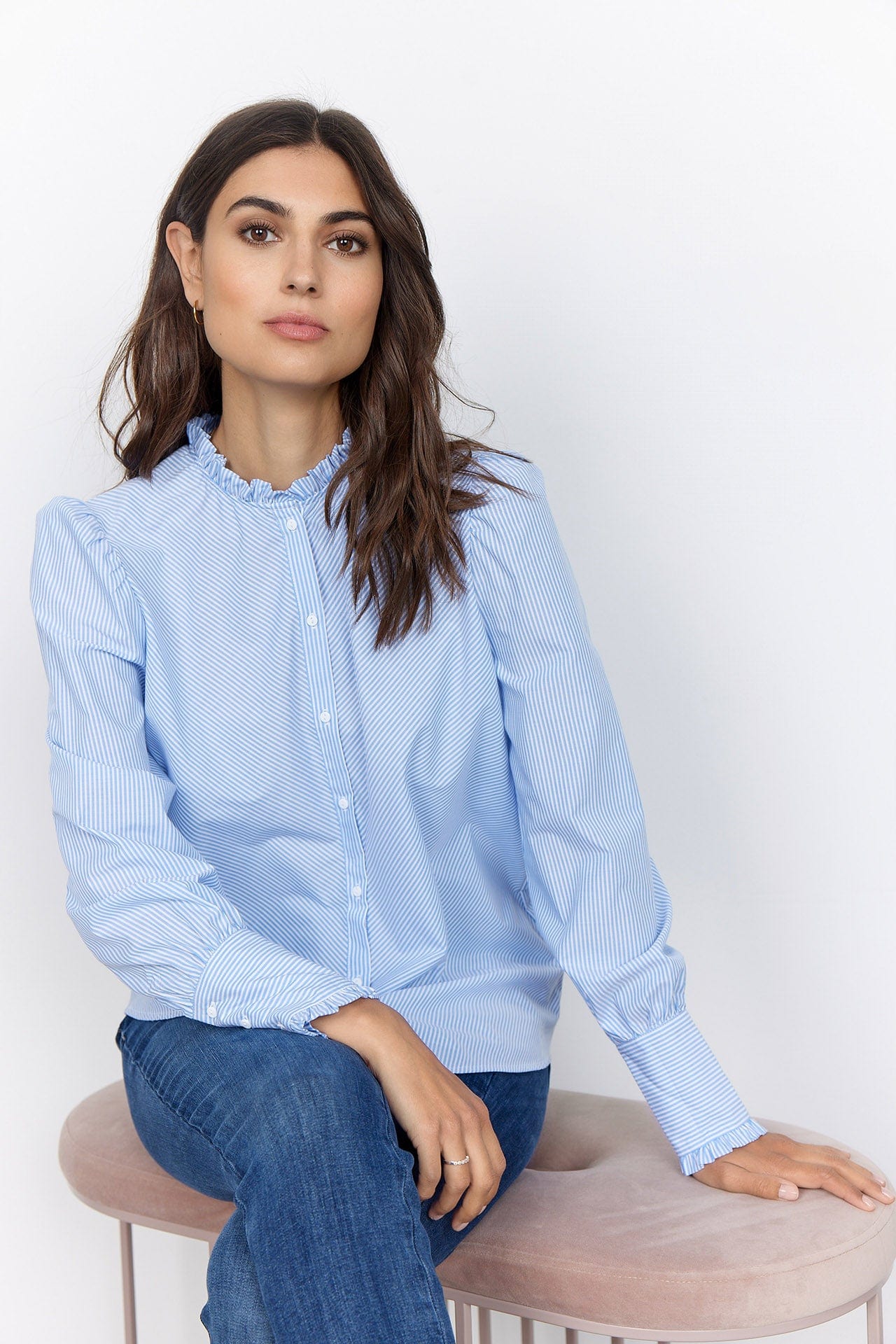 Soya Concept Jessika Shirt - Bright Blue Combi