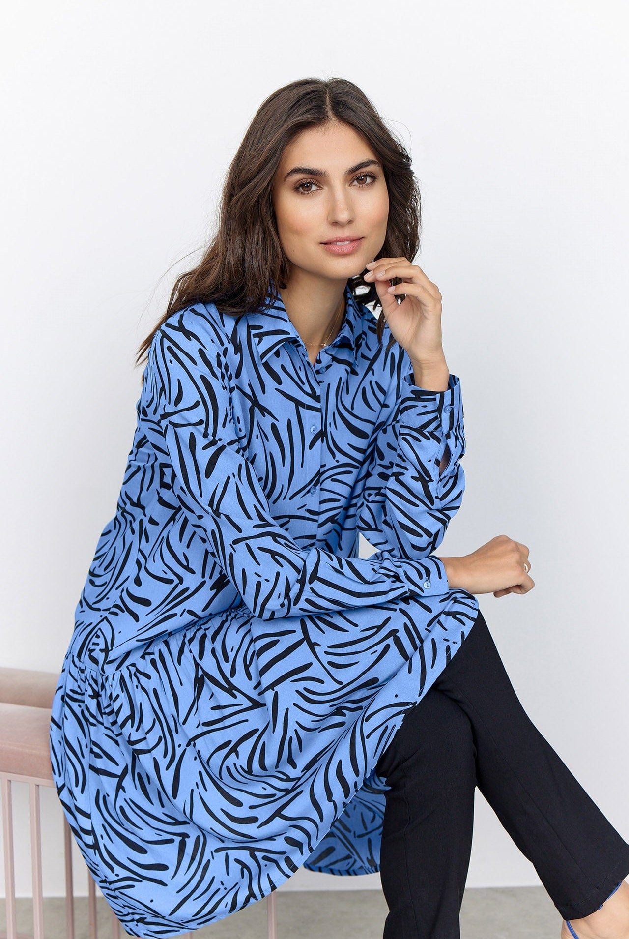 Soya Concept Jodie Tunic - Bright Blue Combi