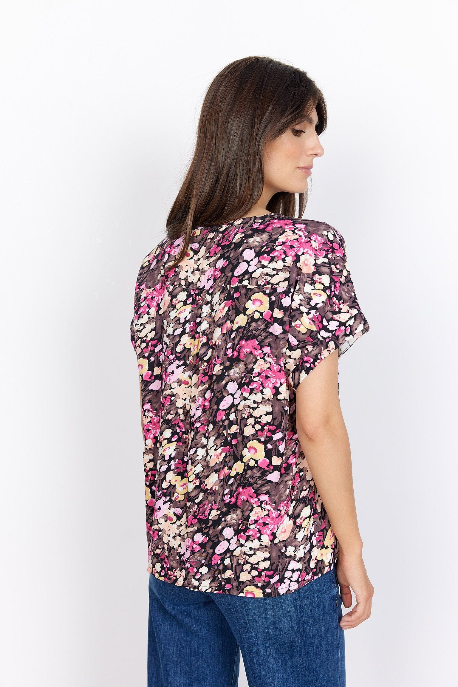 Soya Concept Karelia Blouse - Fuchsia Rose Combi