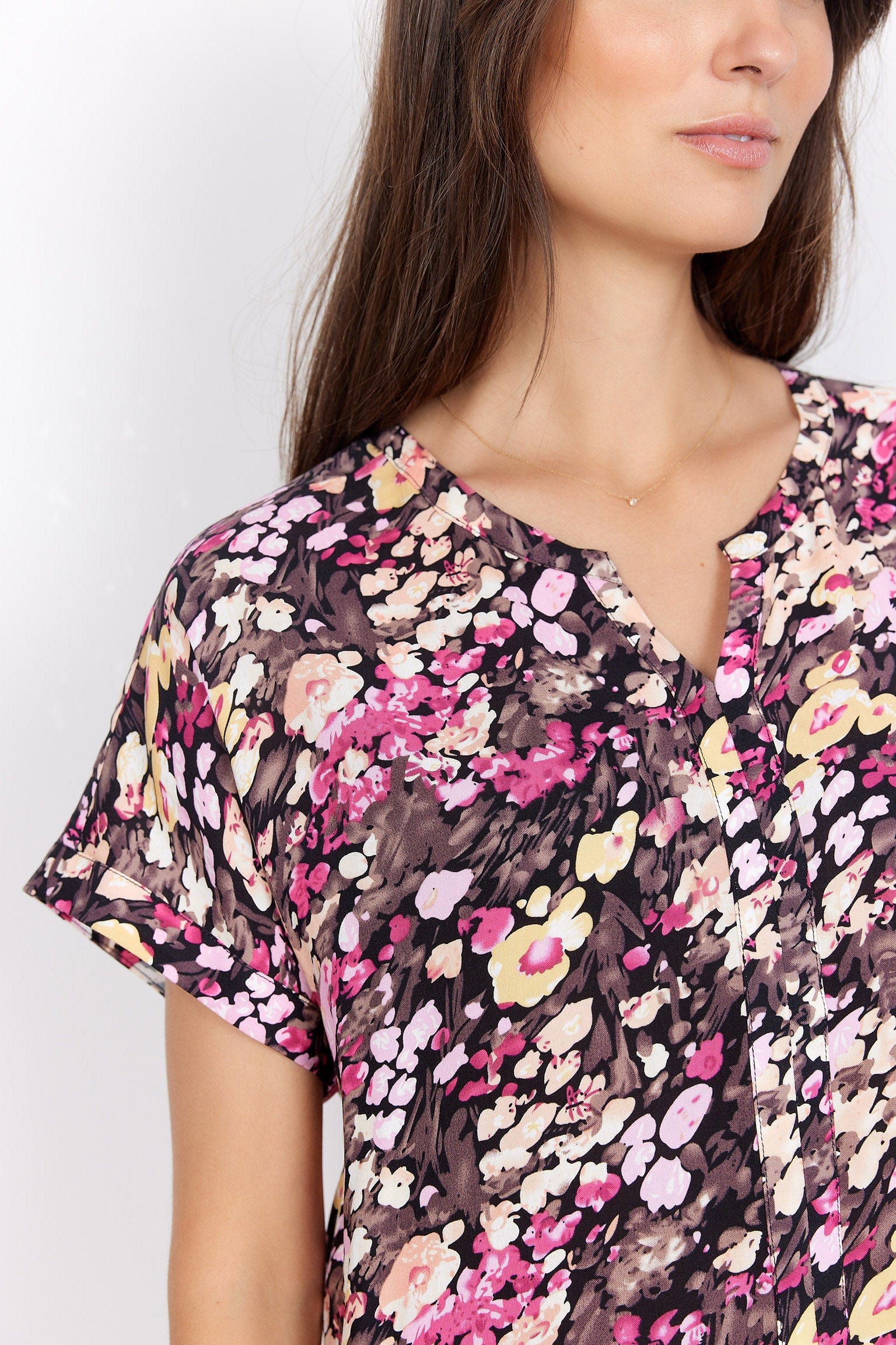 Soya Concept Karelia Blouse - Fuchsia Rose Combi