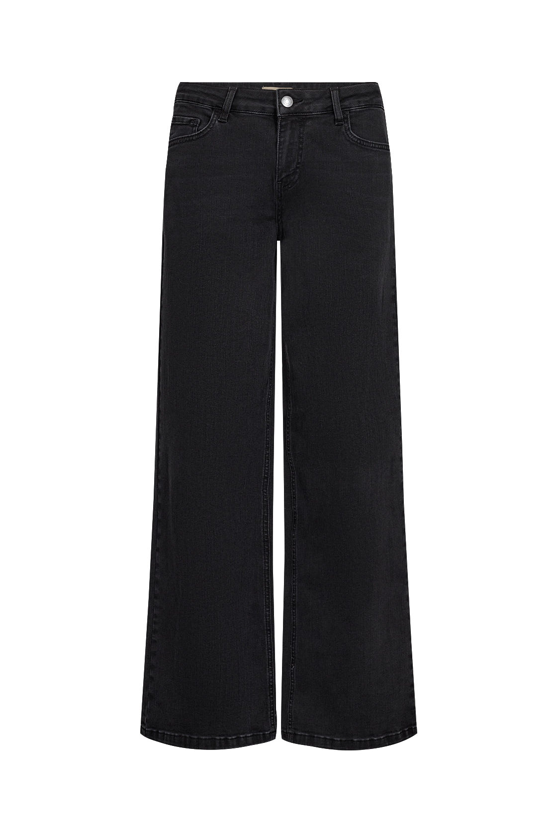 Soya Concept Kimberley 24-B Wide Leg Jeans - Dark Grey Denim