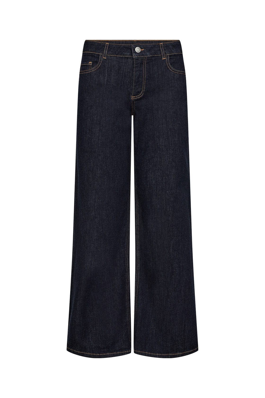 Soya Concept Kimberly 24-B Wide Leg Jeans - Raw Blue Denim