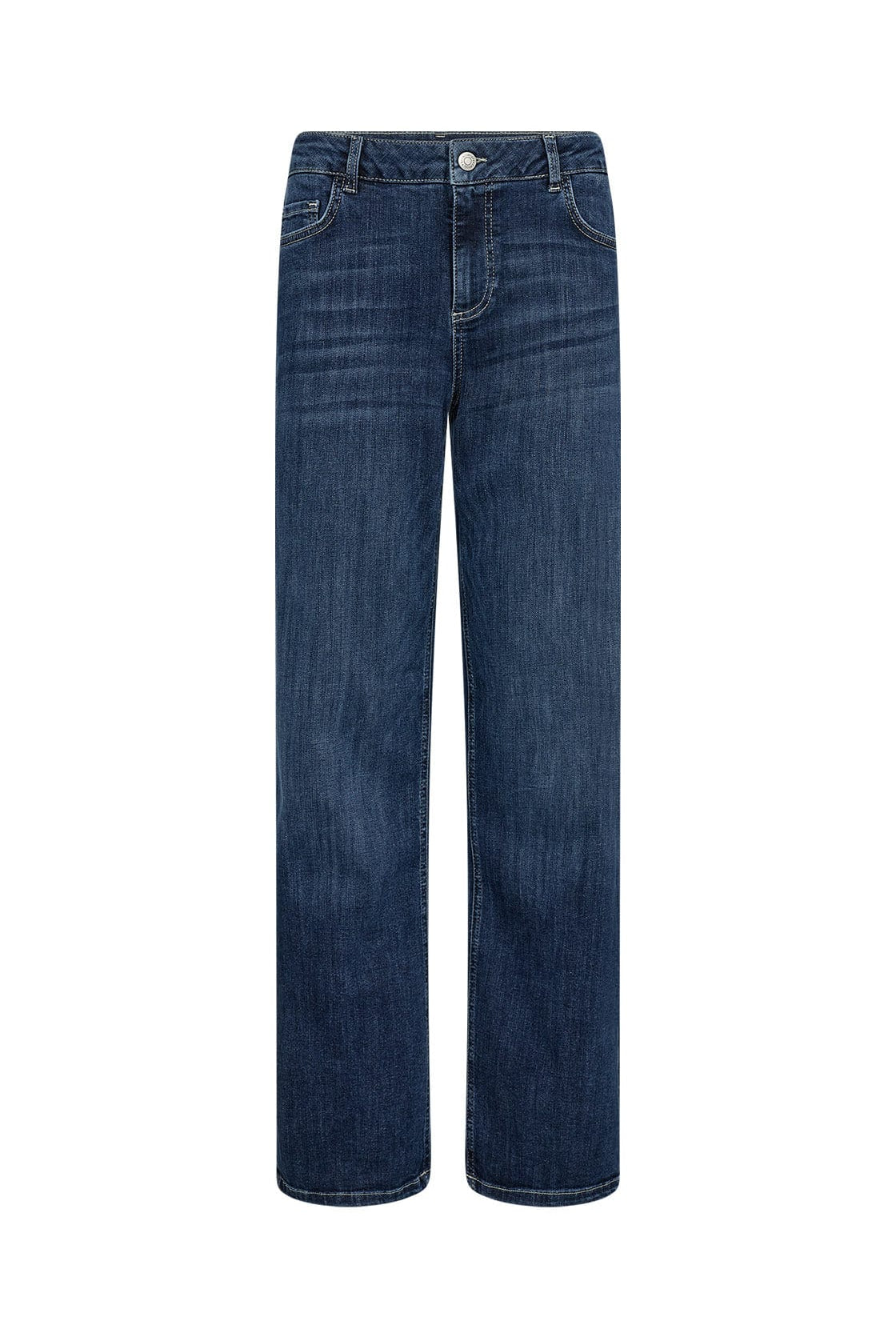 Soya Concept Kimberly 34-B Straight Leg Jeans - Dark Blue Denim