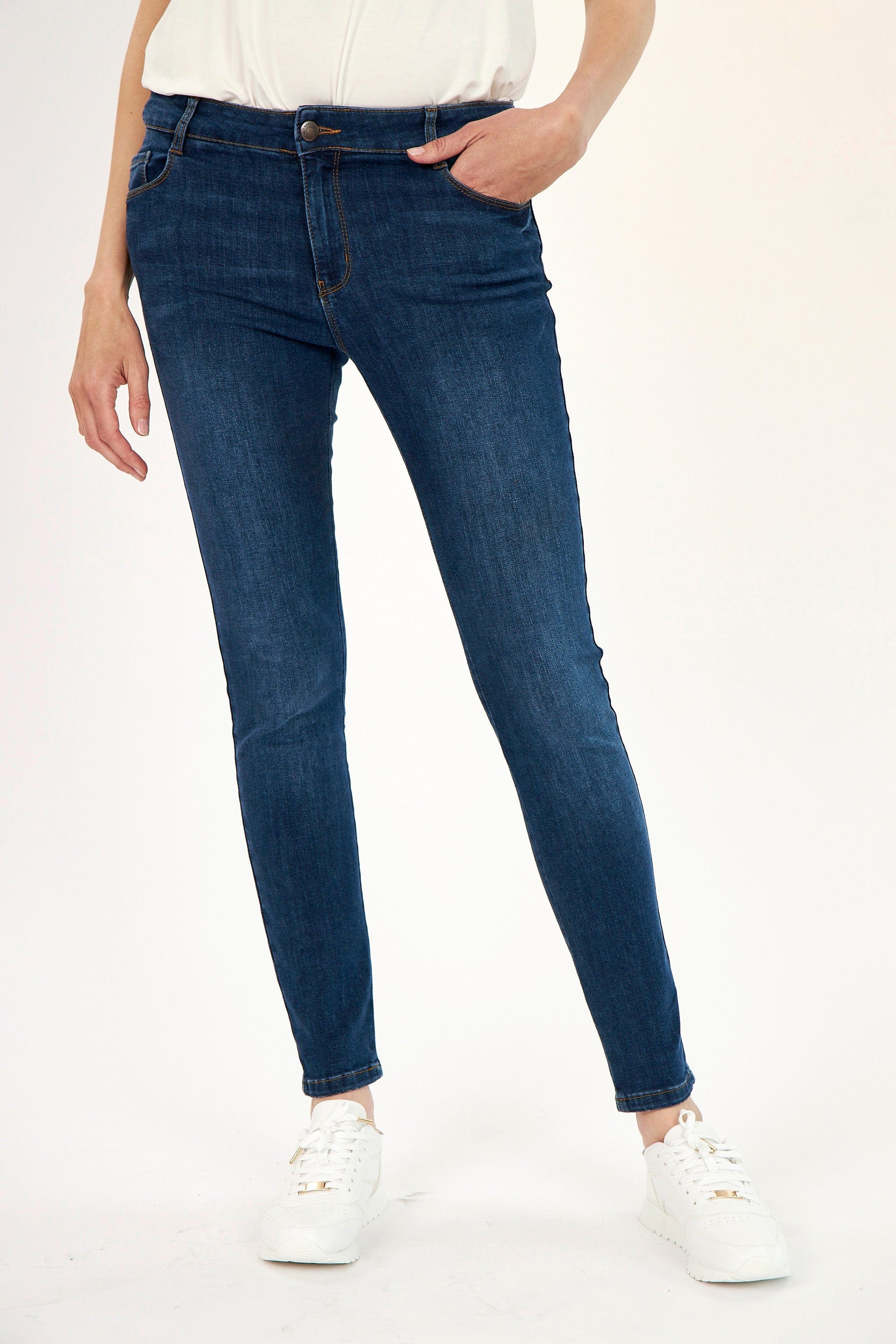 Soya Concept Kimberly Patrizia Slim Fit Denim Jeans - Dark Blue