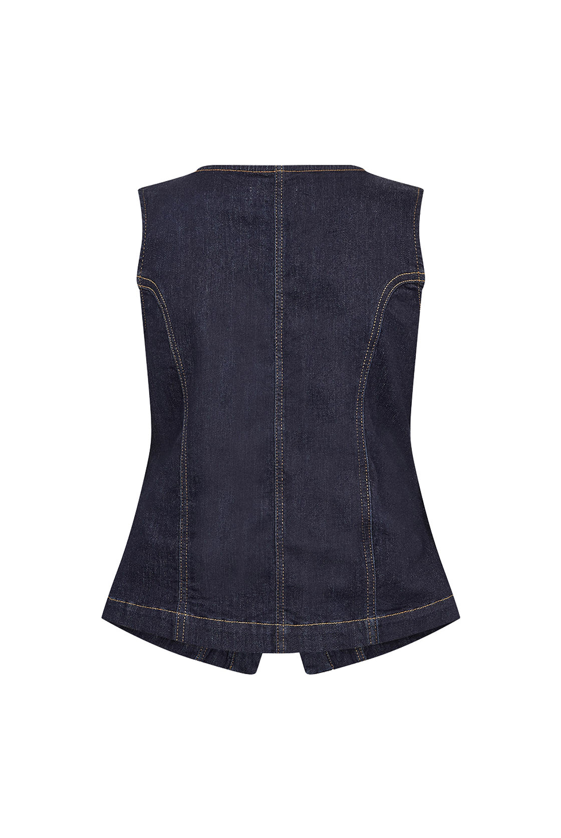 Soya Concept Kimberly Waistcoat - Raw Blue Denim
