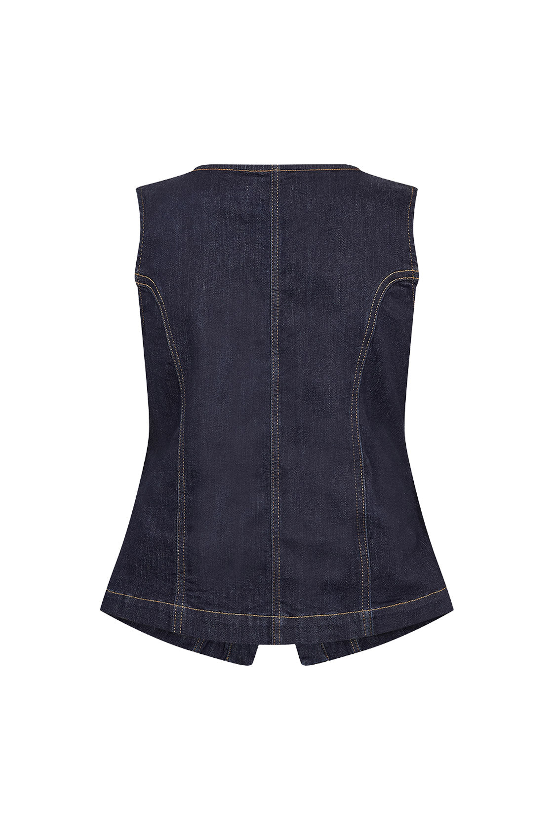 Soya Concept Kimberly Waistcoat - Raw Blue Denim