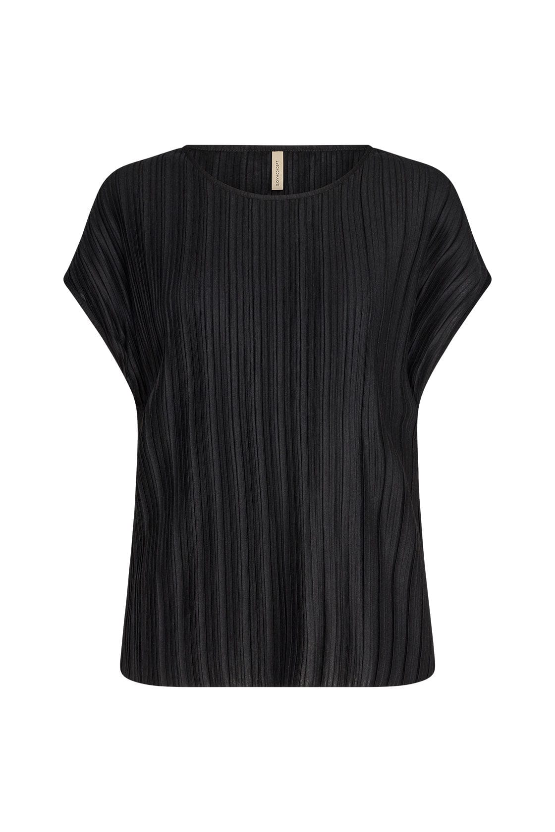Soya Concept Kirit Plisse Top - Black