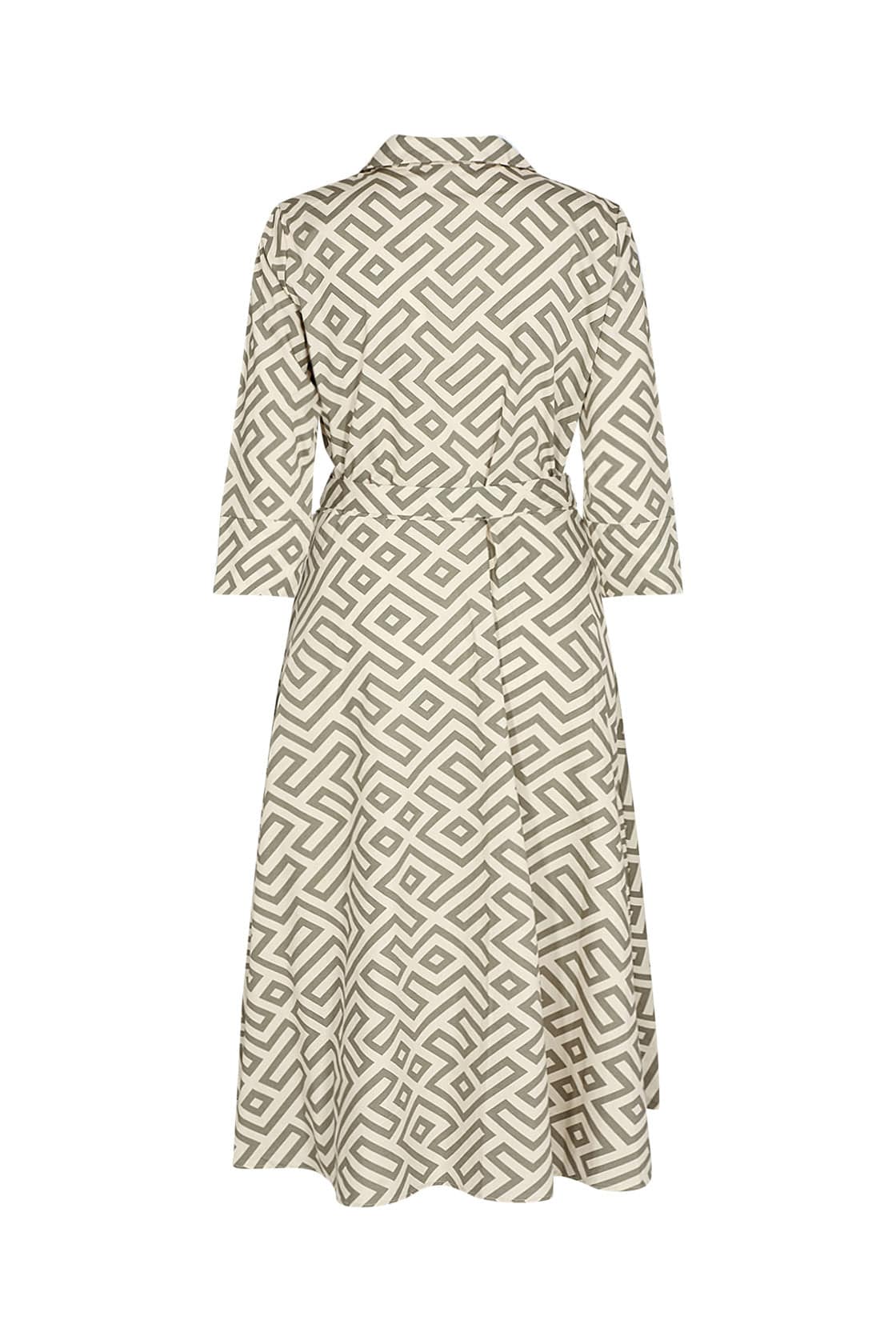 Soya Concept Kirsty Dress - Dusky Green Combi