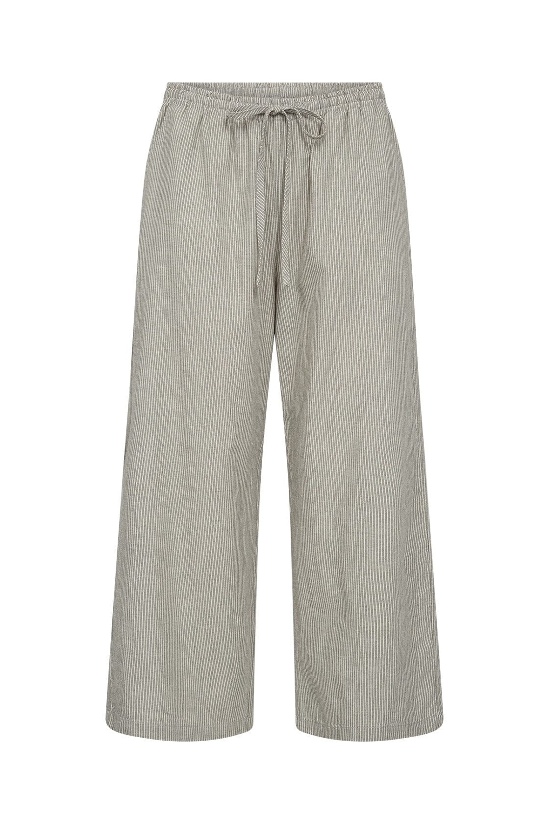 Soya Concept Lea Stripe Cotton Blend Trousers - Misty Combi