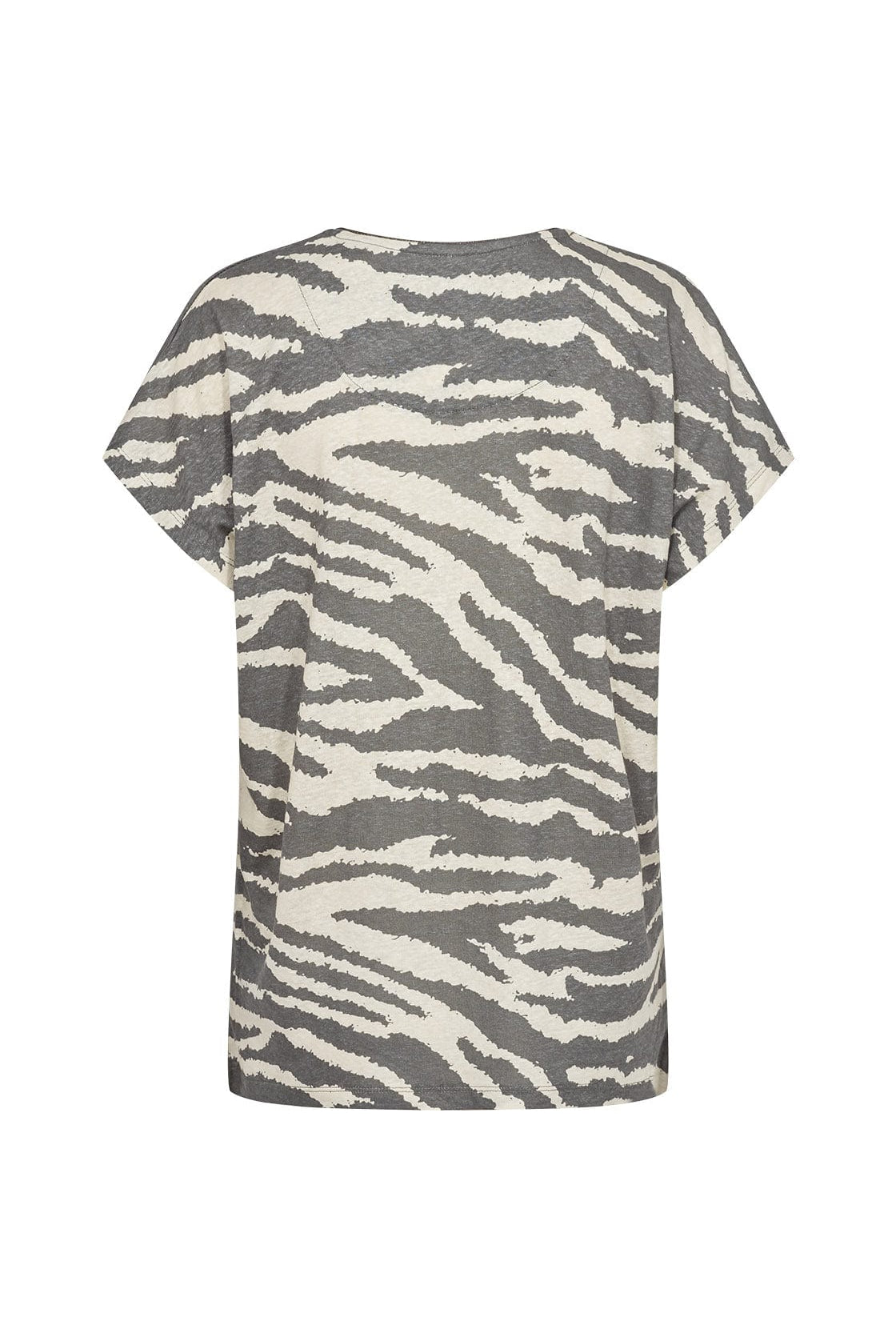 Soya Concept Lenise Animal Print T-Shirt - Misty Combi