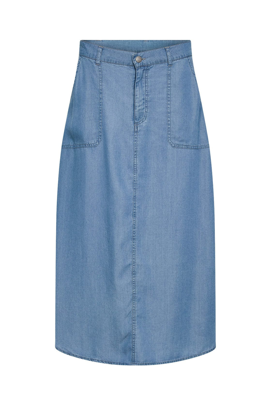 Soya Concept Liv Chambray Skirt - Medium Blue