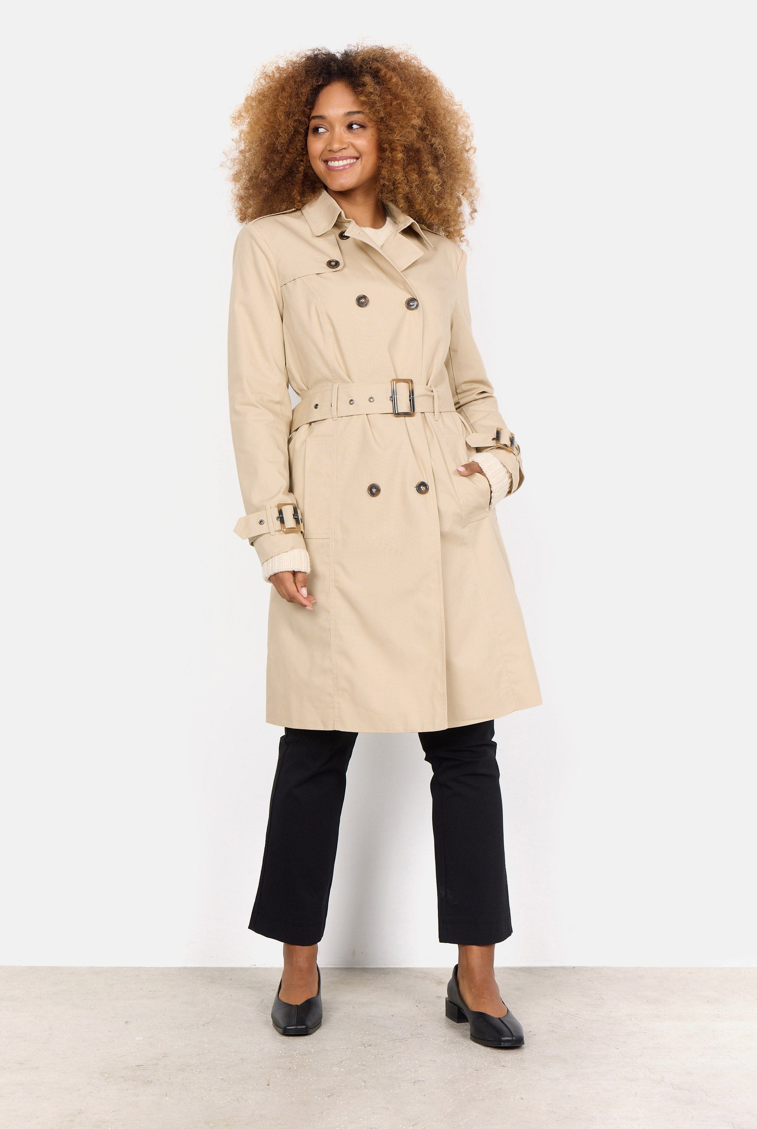 Soya Concept Lora Trench Coat - Sand